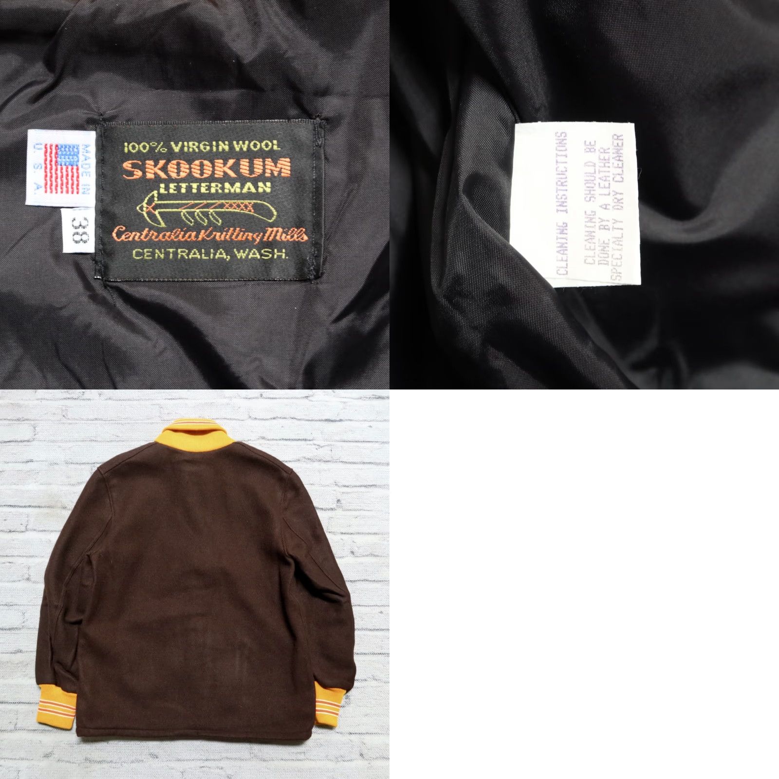 Vintage VINTAGE Skookum Wool Jacket Mens 38 Brown Vintage New Jacket Wool - Skookum 38 Mens Brown Size US XXS / EU 40 - 9 Thumbnail