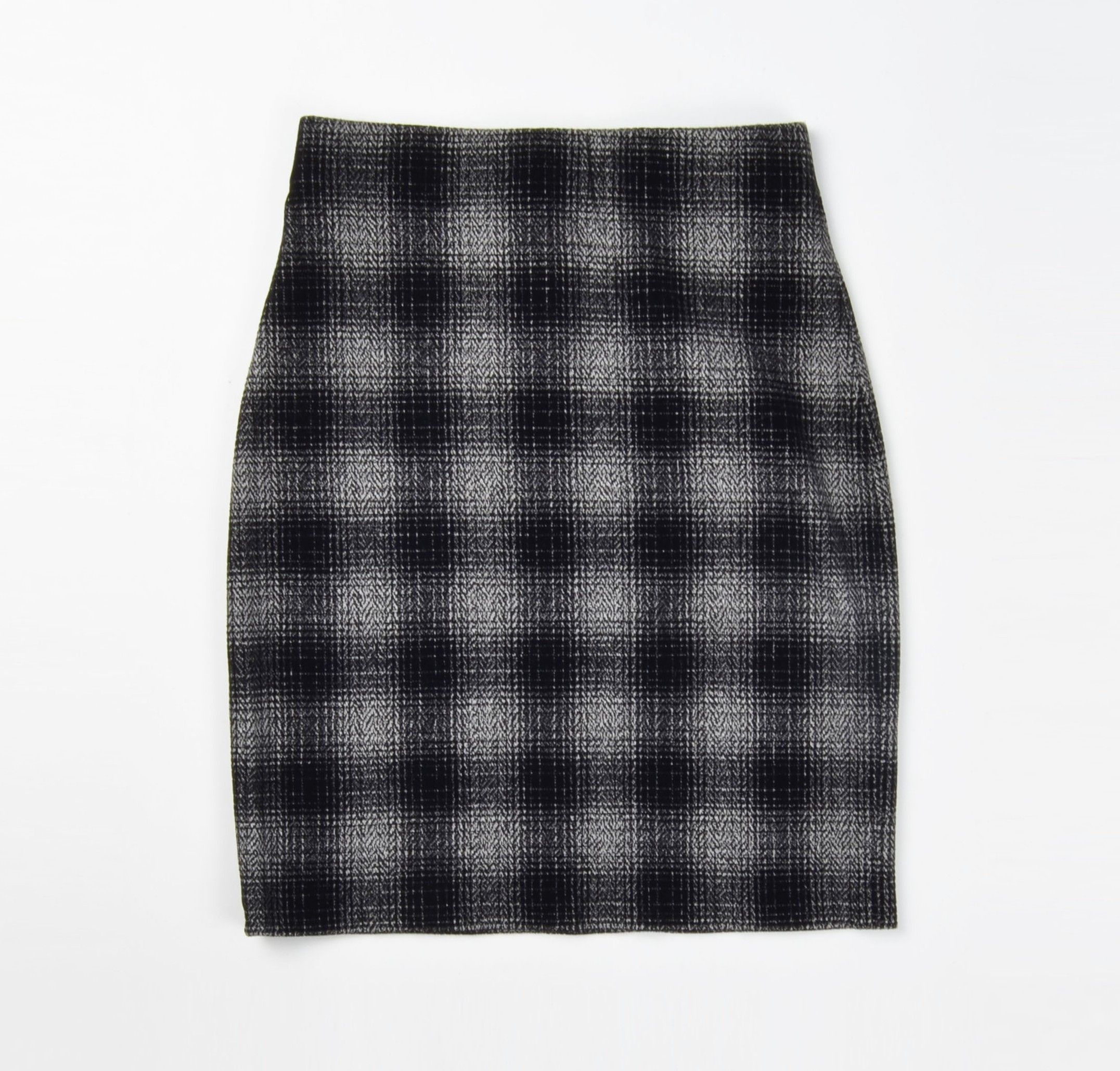 Wolford Wolford Plaid Elastic Waistband Mini Straight Pencil Skirt Size 25" / US 0 / IT 36 - 3 Thumbnail