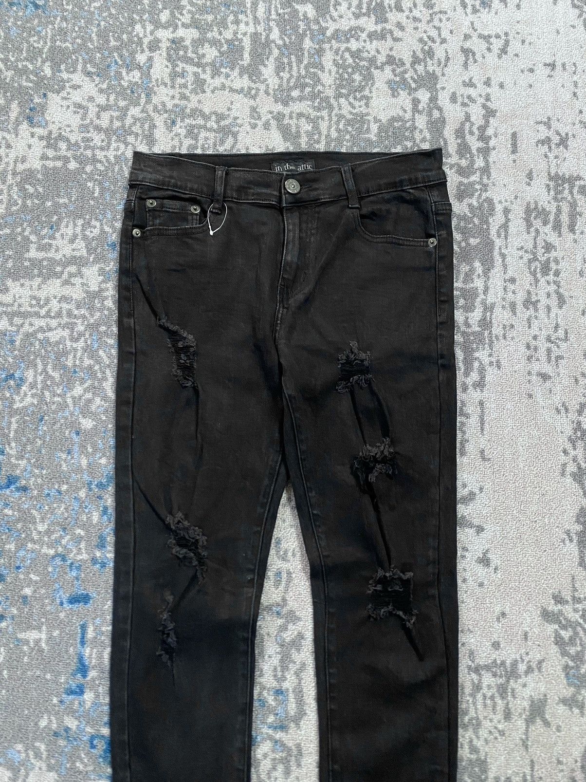 In The Attic In the attic distressed punk gothic denim jeans Size US 30 / EU 46 - 3 Thumbnail