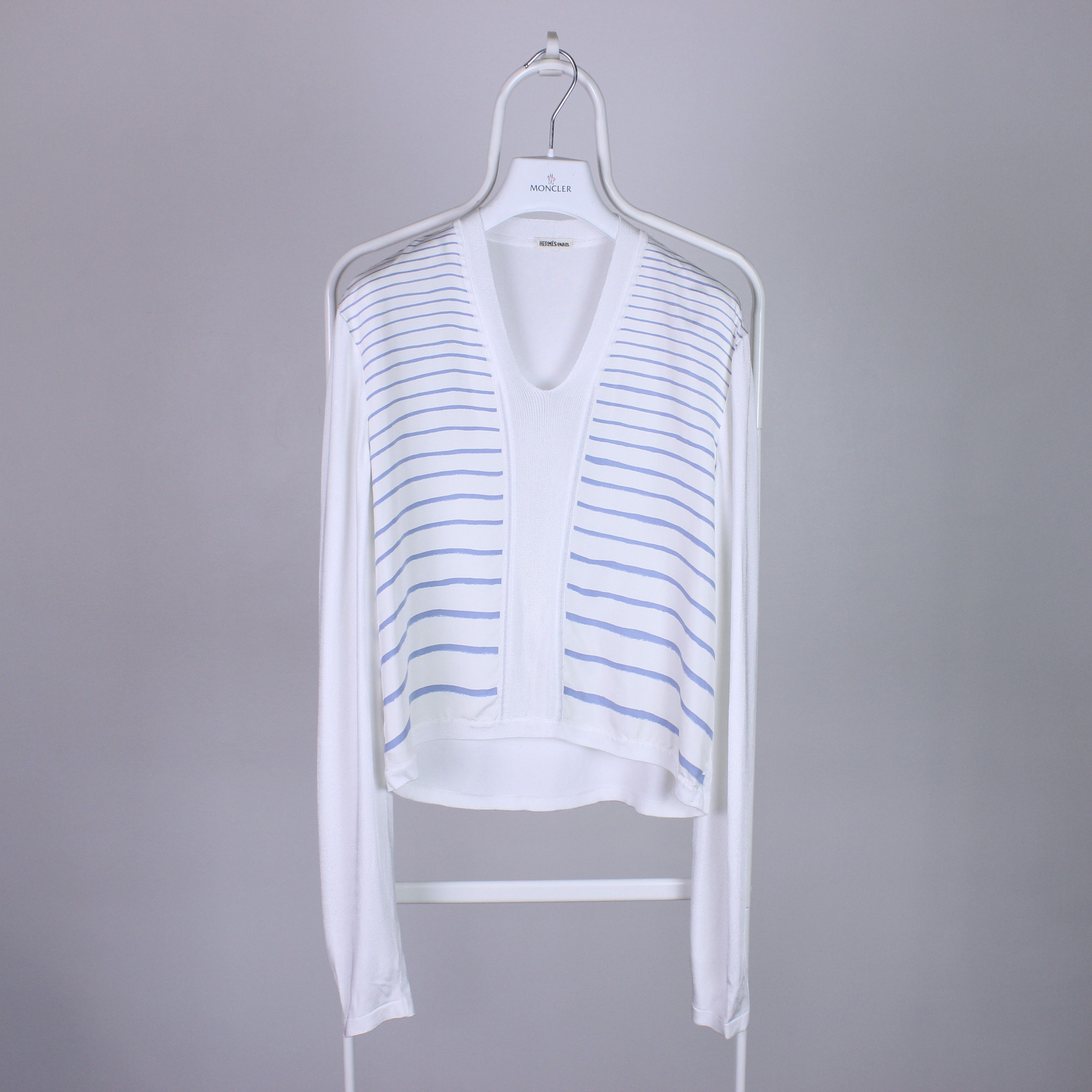 Hermes Hermes Vintage Hermes 100% silk jumper sweater size M-L Size M / US 6-8 / IT 42-44 - 4 Thumbnail