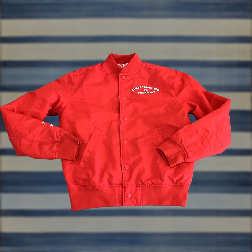 Vintage LOGIC 2018 Tour Bobby Tarantino Vs Everybody Red Bomber Jacket Adult Small S Men Jacket Red Bomber 2018 Tour? Size US S / EU 44-46 / 1 - 1 Thumbnail