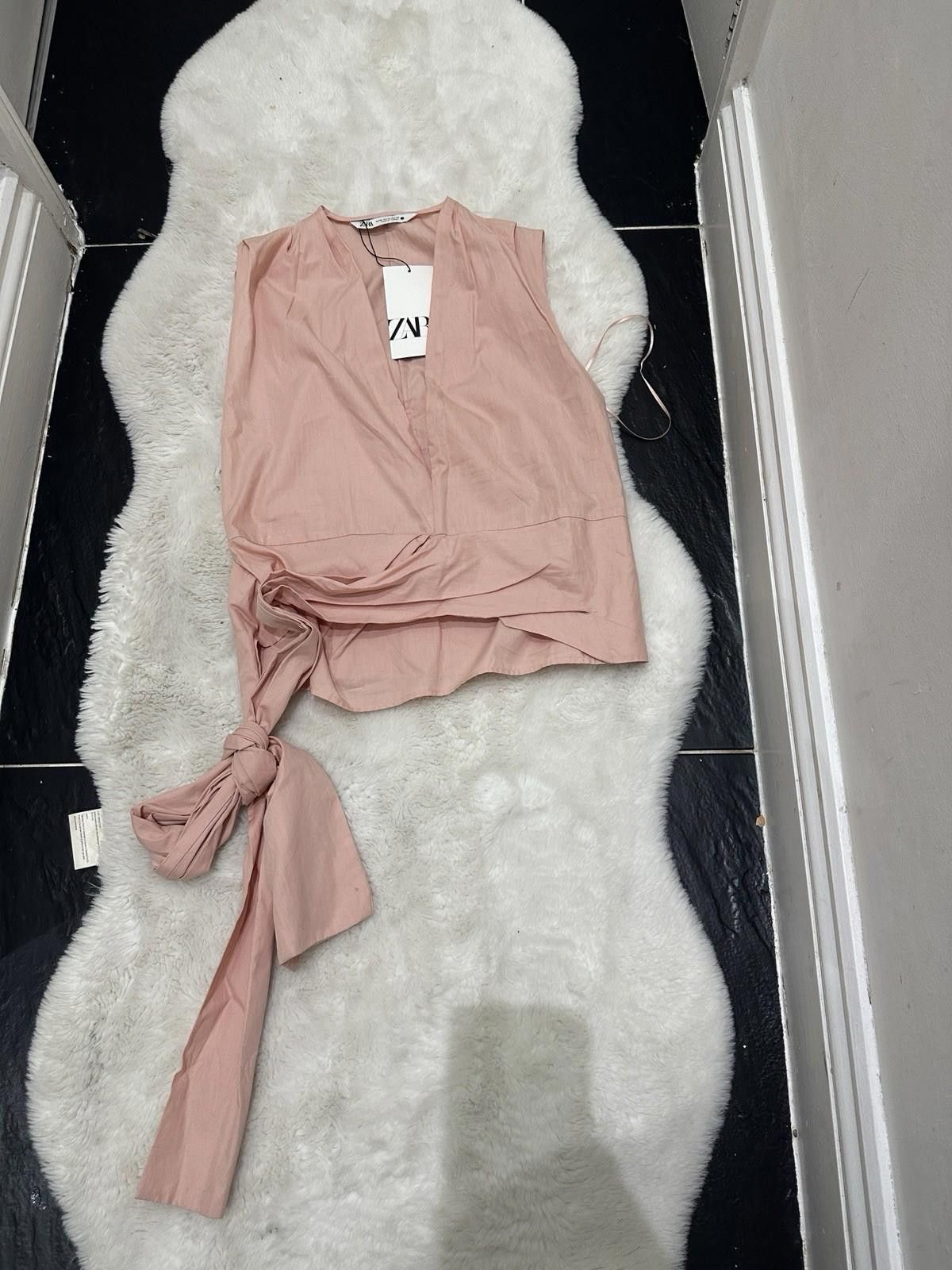 Zara Zara Pink Cotton Top Size M / US 6-8 / IT 42-44 - 1 Thumbnail