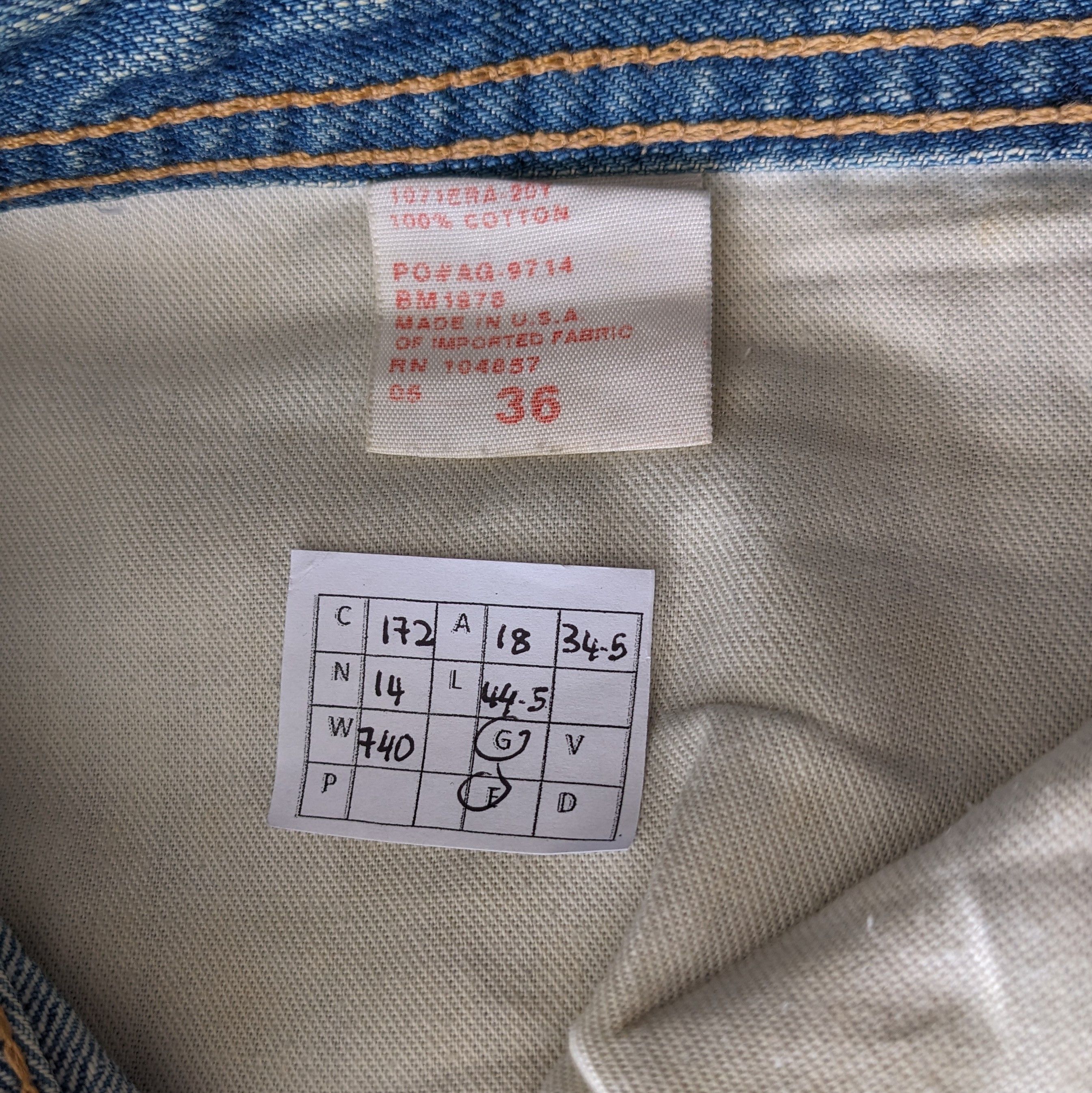 Vintage Vintage ADRIANO GOLDSCHMIED Italian Fashion Designer Jeans Size US 36 / EU 52 - 13 Thumbnail