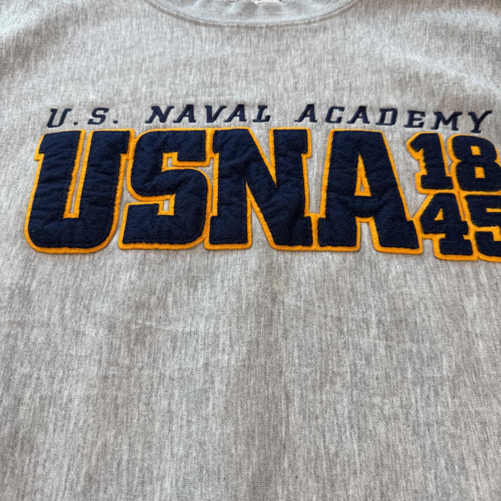 Other Vintage 90s US Naval Academy USNA 1845 Crewneck Sweatshirt Size US XL / EU 56 / 4 - 6 Thumbnail