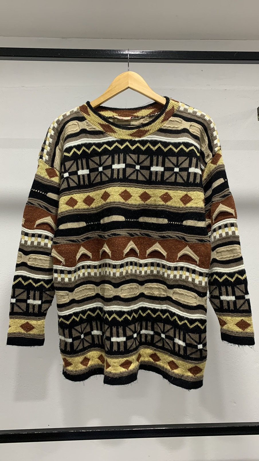 Aran Isles Knitwear × Coogi × Homespun Knitwear Coogi Inspired Knitwear Cable Size US L / EU 52-54 / 3 - 3 Thumbnail