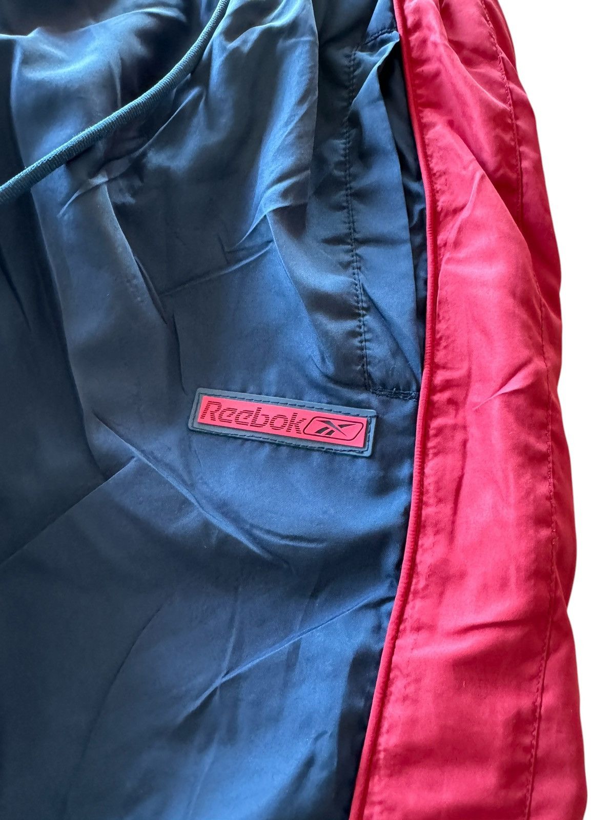 Reebok × Vintage Vintage Navy Reebok Track Activewear Wide Leg Sweatpants Size US 30 / EU 46 - 3 Thumbnail