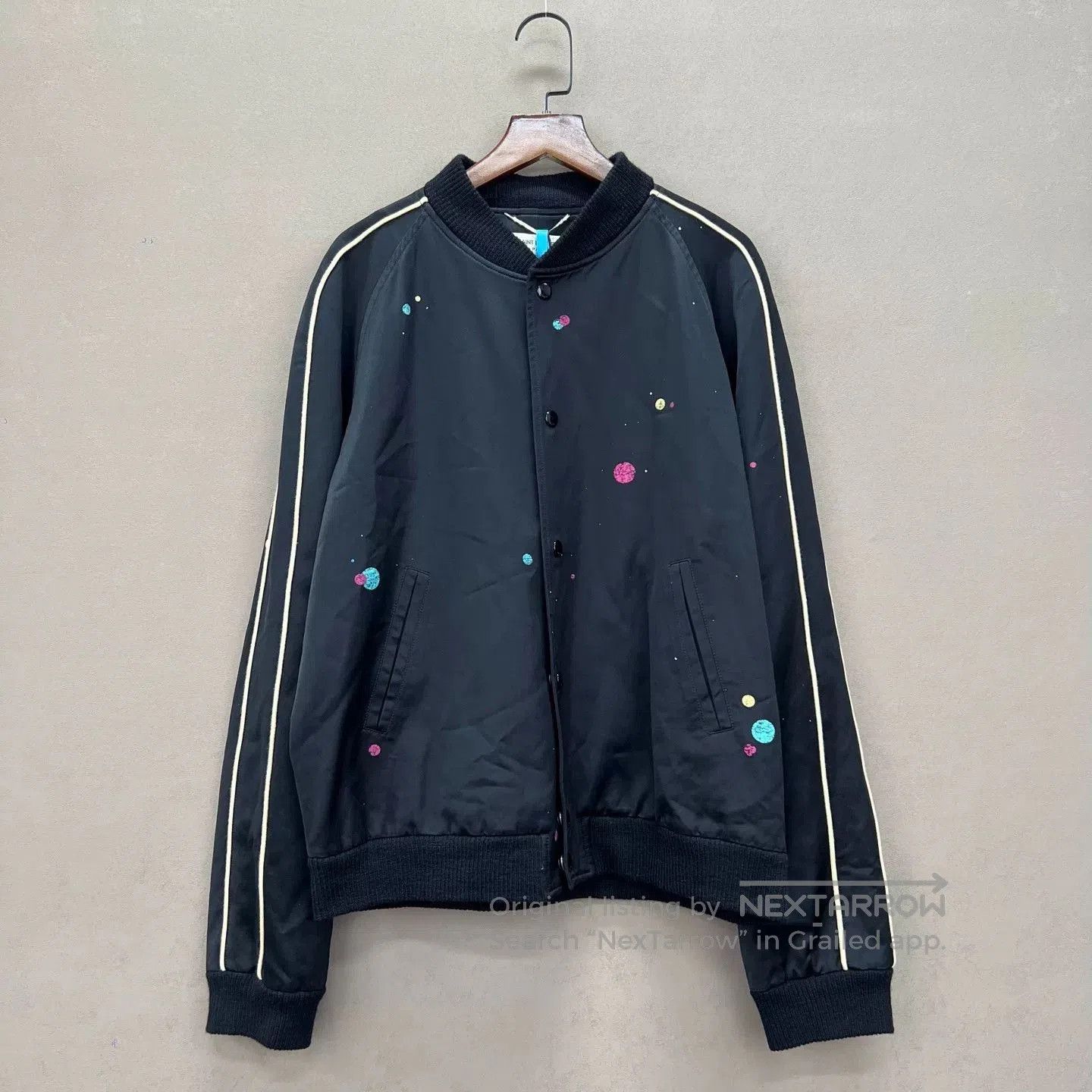 Saint Laurent Paris Saint Laurent Colorful Polka Dot Bomber Jacket. Size US M / EU 48-50 / 2 - 1 Thumbnail
