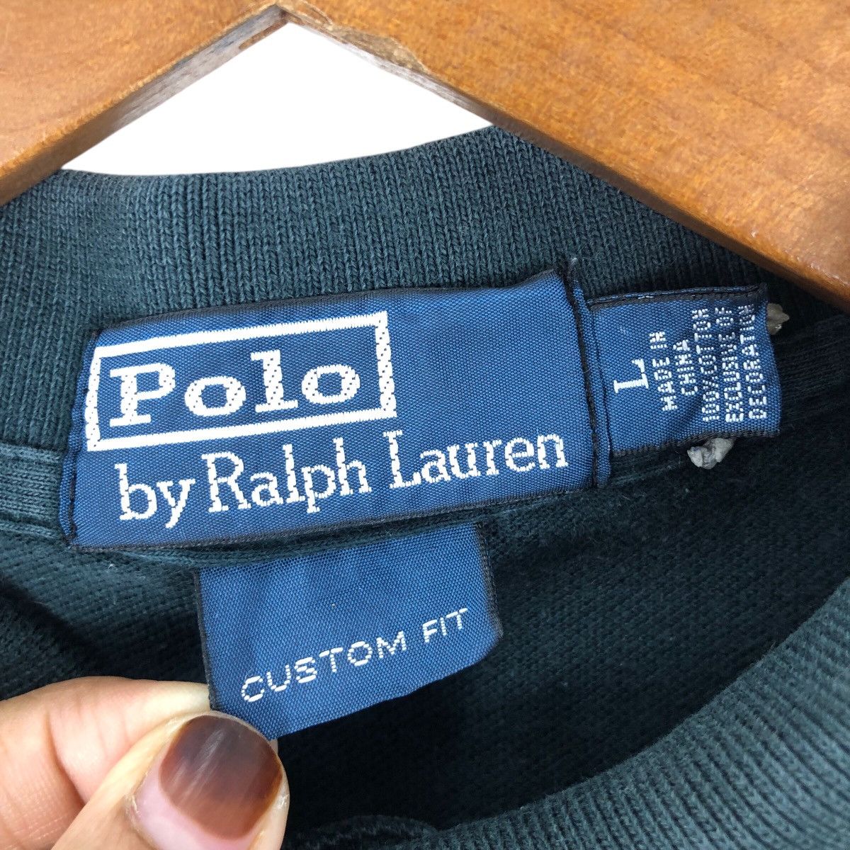 Polo Ralph Lauren Vintage Polo RALPH LAUREN P Wing Logo Polos Collared T-Shirt Size US L / EU 52-54 / 3 - 5 Thumbnail