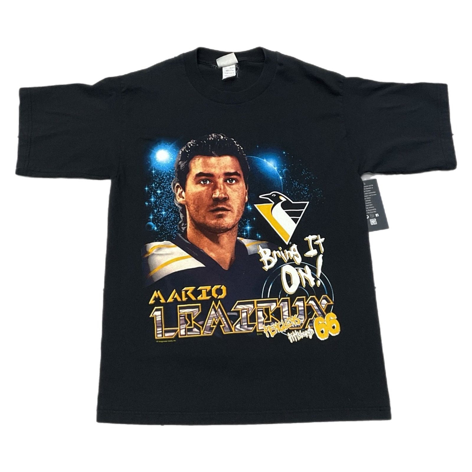 Lee Vintage Mario Lemieux Pittsburgh Penguins NHL T-Shirt Size US M / EU 48-50 / 2 - 1 Thumbnail