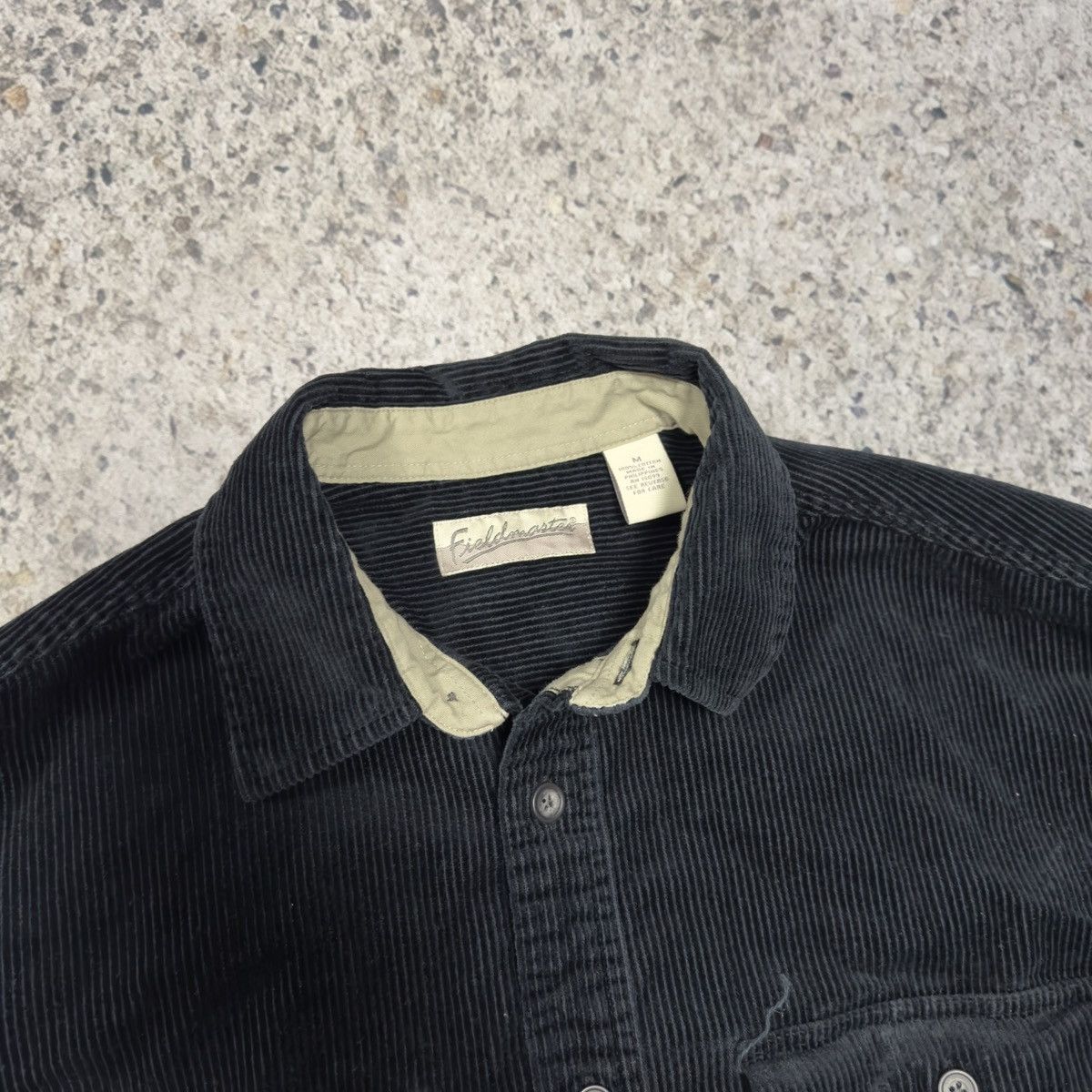 Vintage Vintage Fieldmaster Black Corduroy Button Over Shirt Size US M / EU 48-50 / 2 - 4 Thumbnail