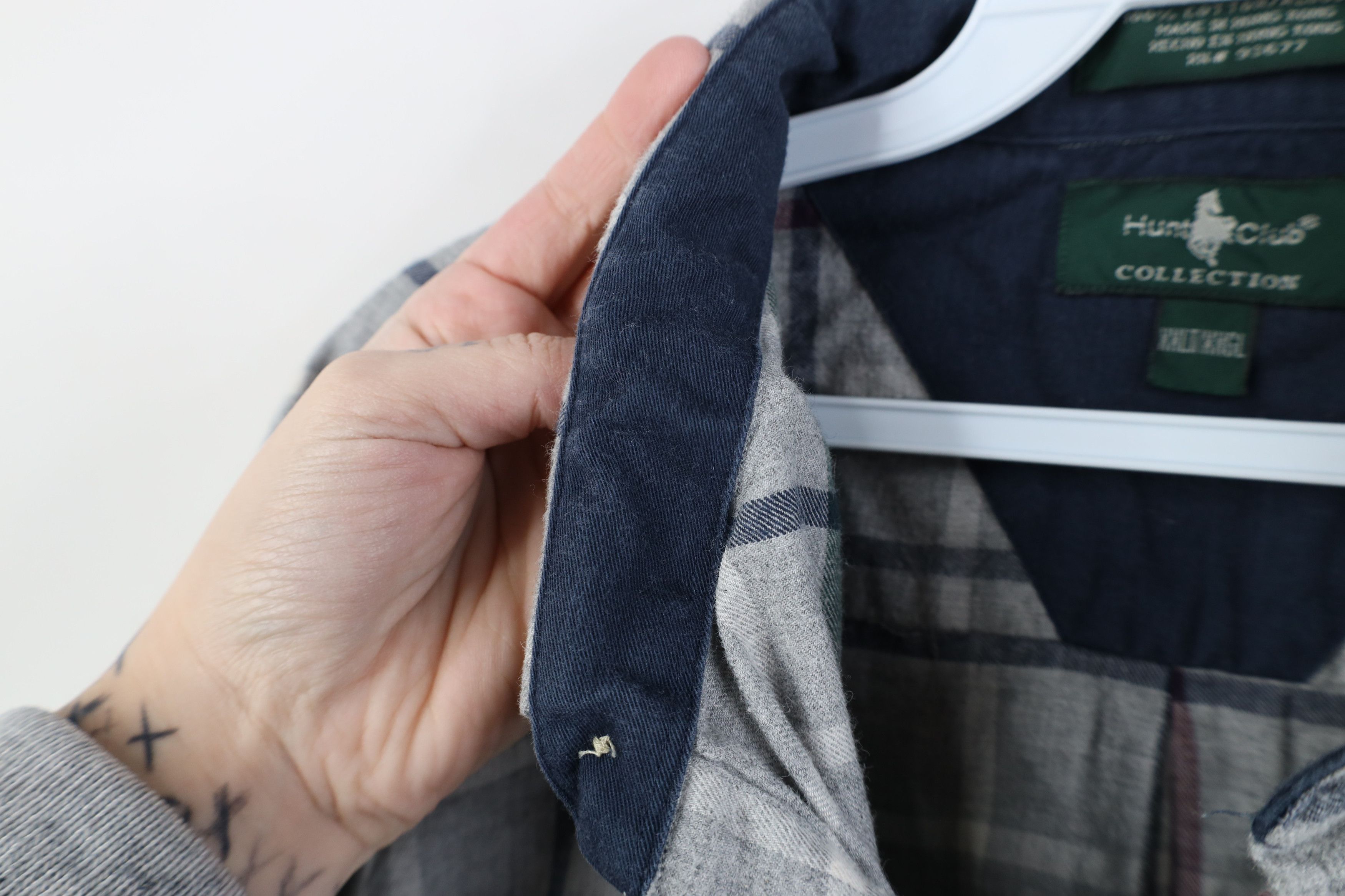 Vintage Vintage 90s Streetwear Collared Button Down Shirt Plaid Size US XXL / EU 58 / 5 - 8 Thumbnail