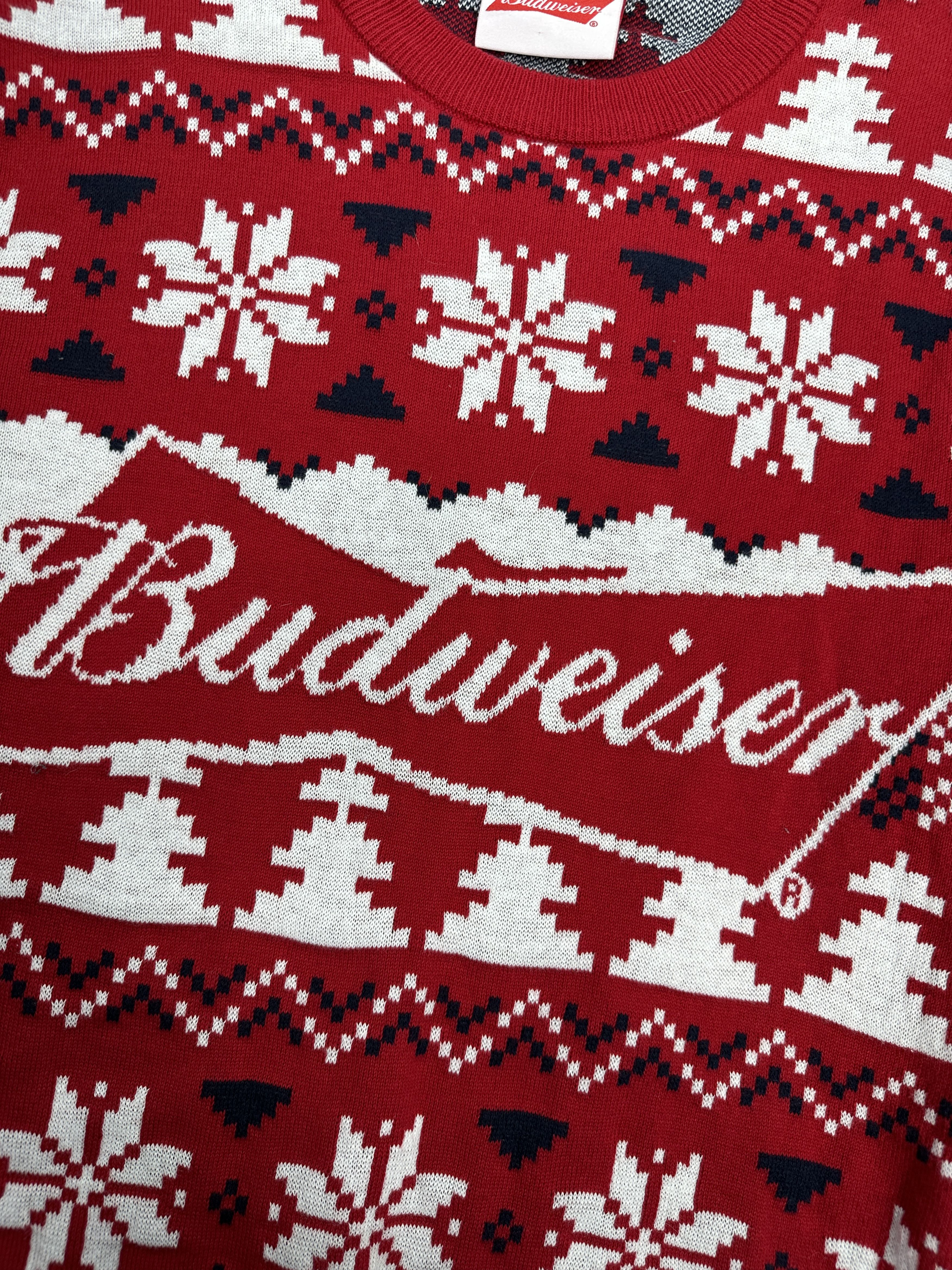 Budweiser Budweiser Mens Crew Neck Sweater Size US L / EU 52-54 / 3 - 3 Thumbnail