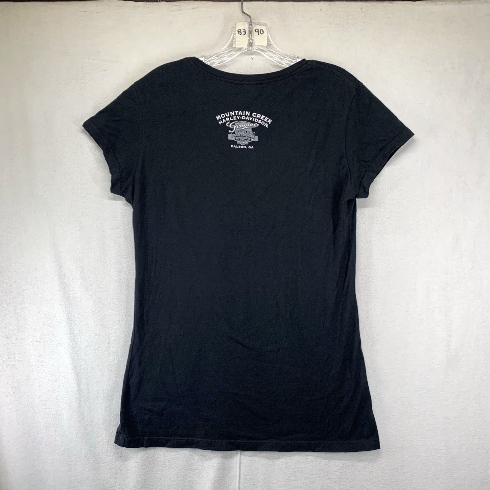 Harley Davidson Harley-Davidson Women's T-Shirt XL Cotton Graphic Angel Biker Motorcycle Retro Art Casual Size XL / US 12-14 / IT 48-50 - 2 Thumbnail