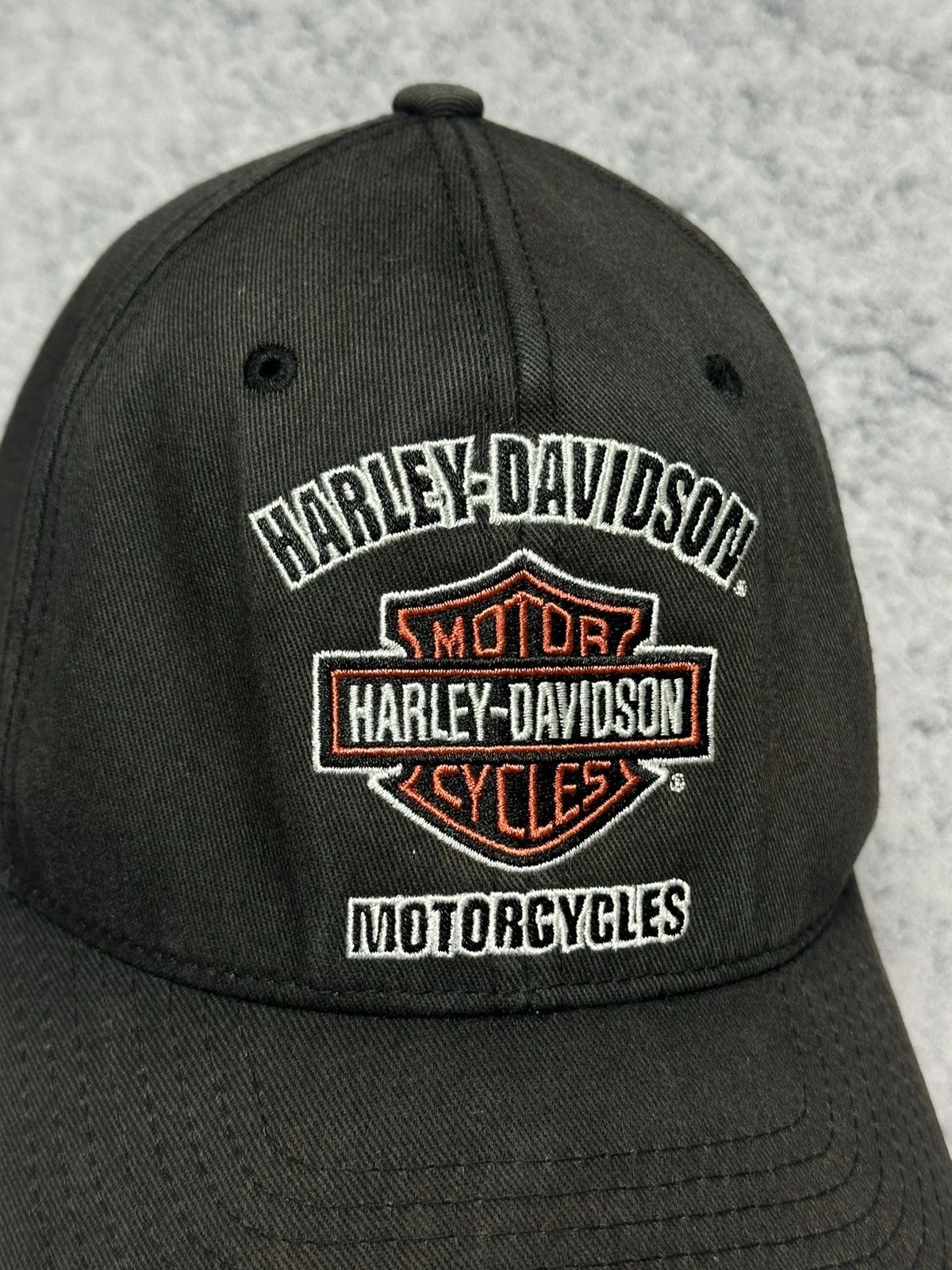 Vintage Vintage Harley Davidson Faded Flexfit Cap Size ONE SIZE - 6 Thumbnail