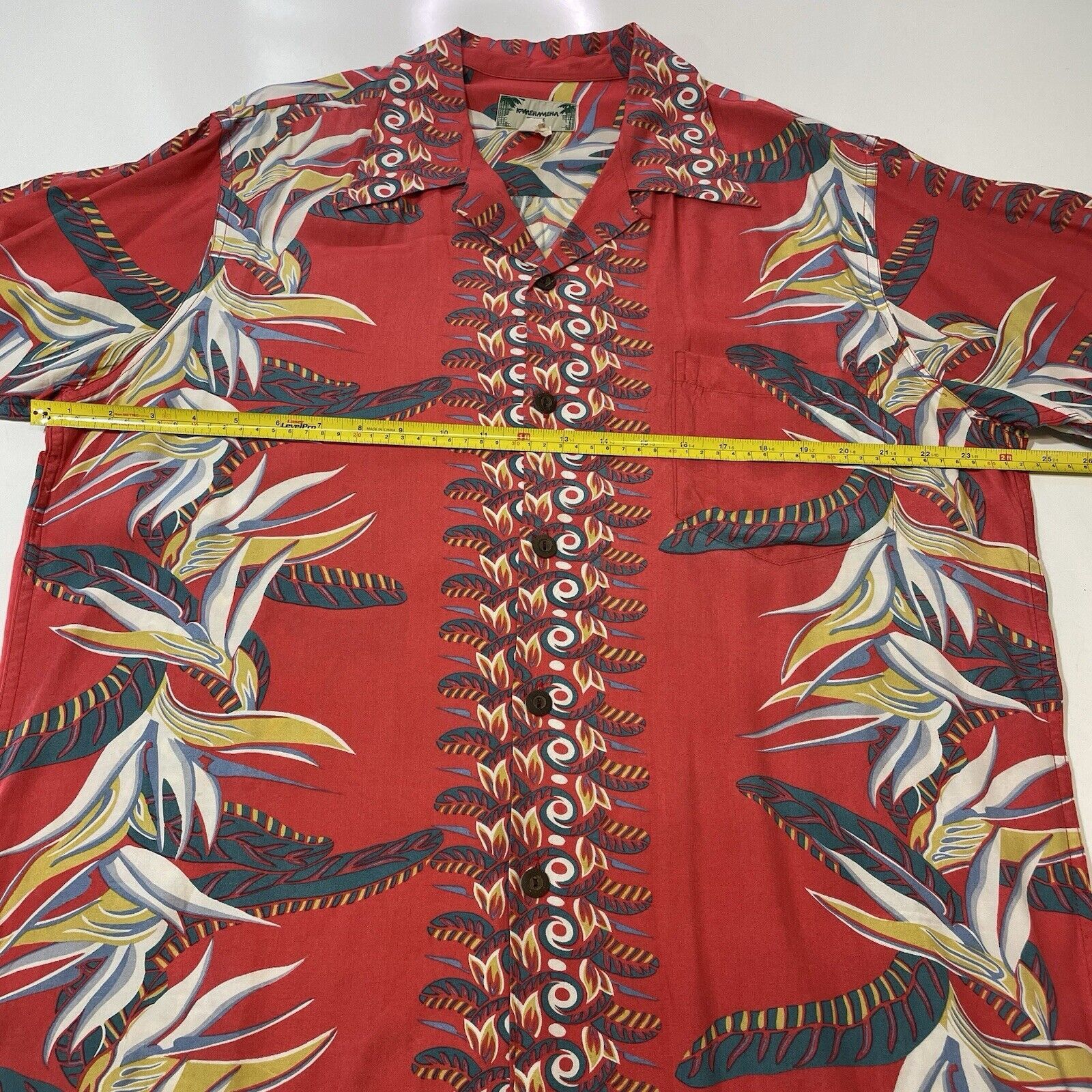 Duke Kahanamoku VTG Duke Kamehameha Men’s Hawaiian Camp Shirt Red Large Size US L / EU 52-54 / 3 - 7 Thumbnail