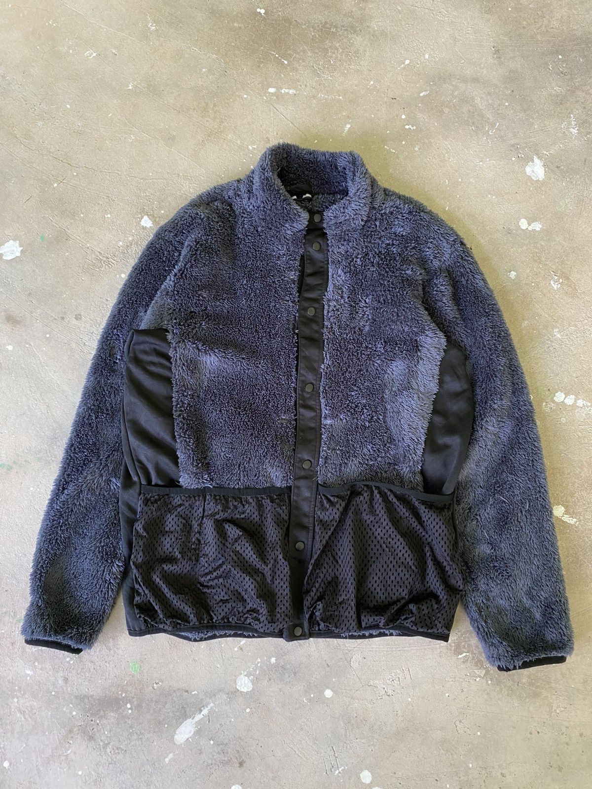 Japanese Brand AEGIS Tactical Sherpa Fleece Jacket Grey Black Size US M / EU 48-50 / 2 - 1 Thumbnail