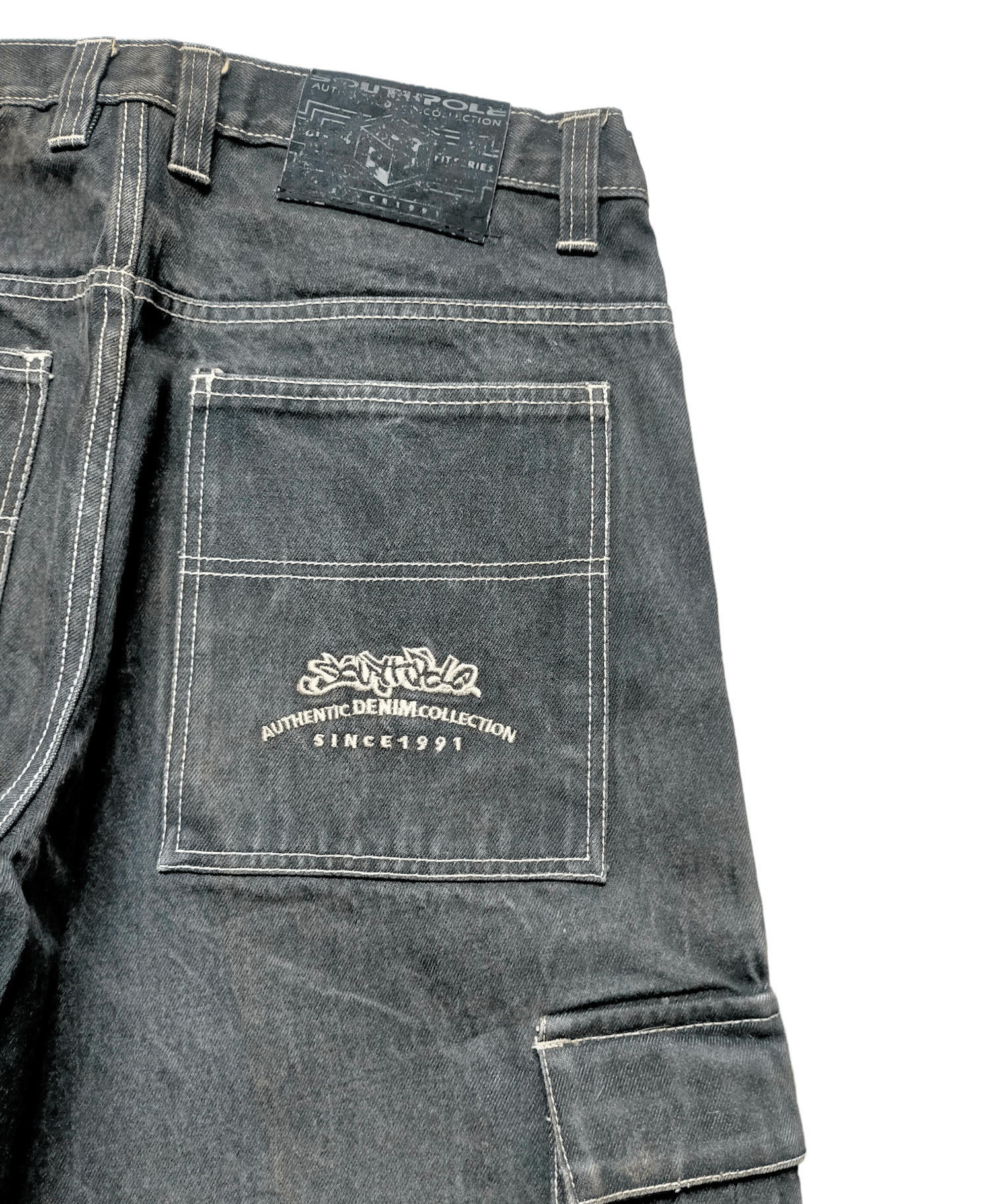 JNCO Vintage 90s Southpole Embroiderey Baggy Cargo hip hop style Size US 34 / EU 50 - 5 Thumbnail
