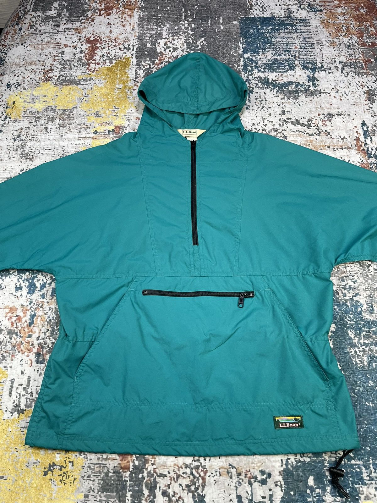 L.L. Bean Vintage LL BEAN Anorak Half Zipper Windbreaker Size US M / EU 48-50 / 2 - 2 Thumbnail
