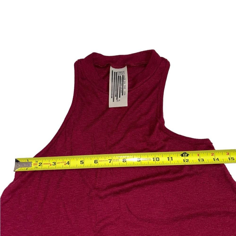 Free People Free People l Mock Me Ribbed Dark Red Tank Small Size S / US 4 / IT 40 - 8 Thumbnail