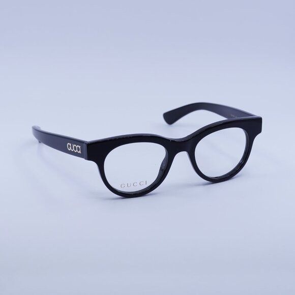 Gucci Gucci GG1792O 001 Eyeglasses Shiny Black 46mm Square Frame Size ONE SIZE - 5 Thumbnail