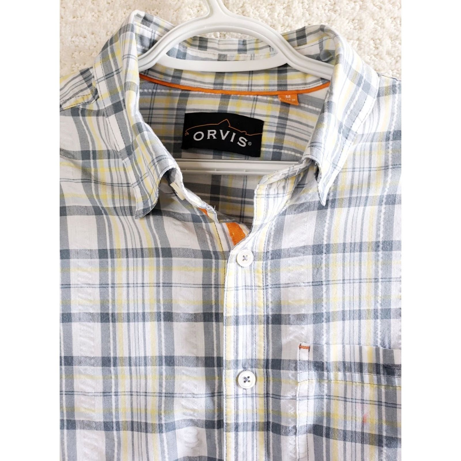 Orvis Orvis Trout Bum Plaid Short Sleeve Button Front Shirt Multicolor Mens M Size US M / EU 48-50 / 2 - 6 Thumbnail