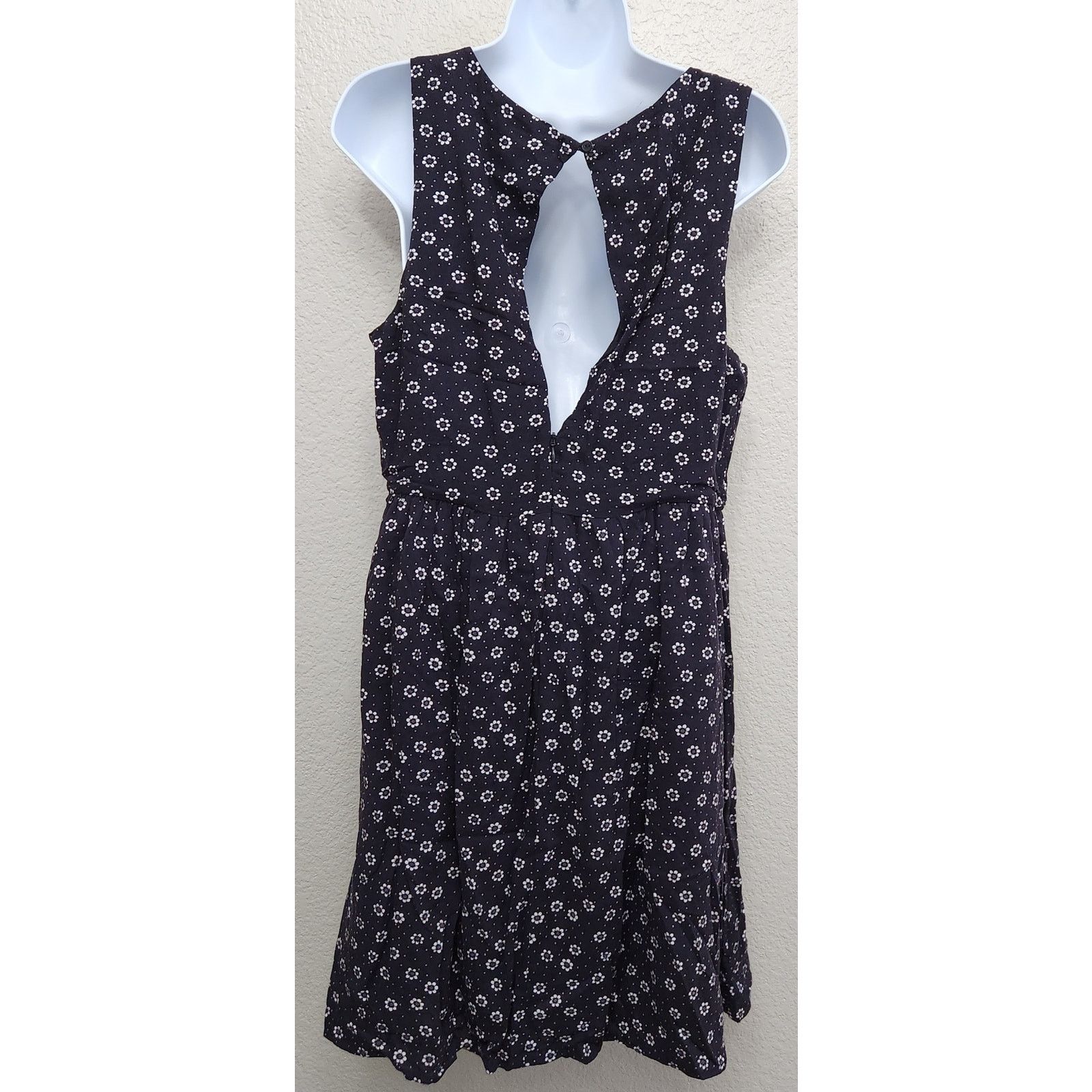 Other One Clothing Black White Floral Print A Line Mini Dress M Size M / US 6-8 / IT 42-44 - 3 Thumbnail