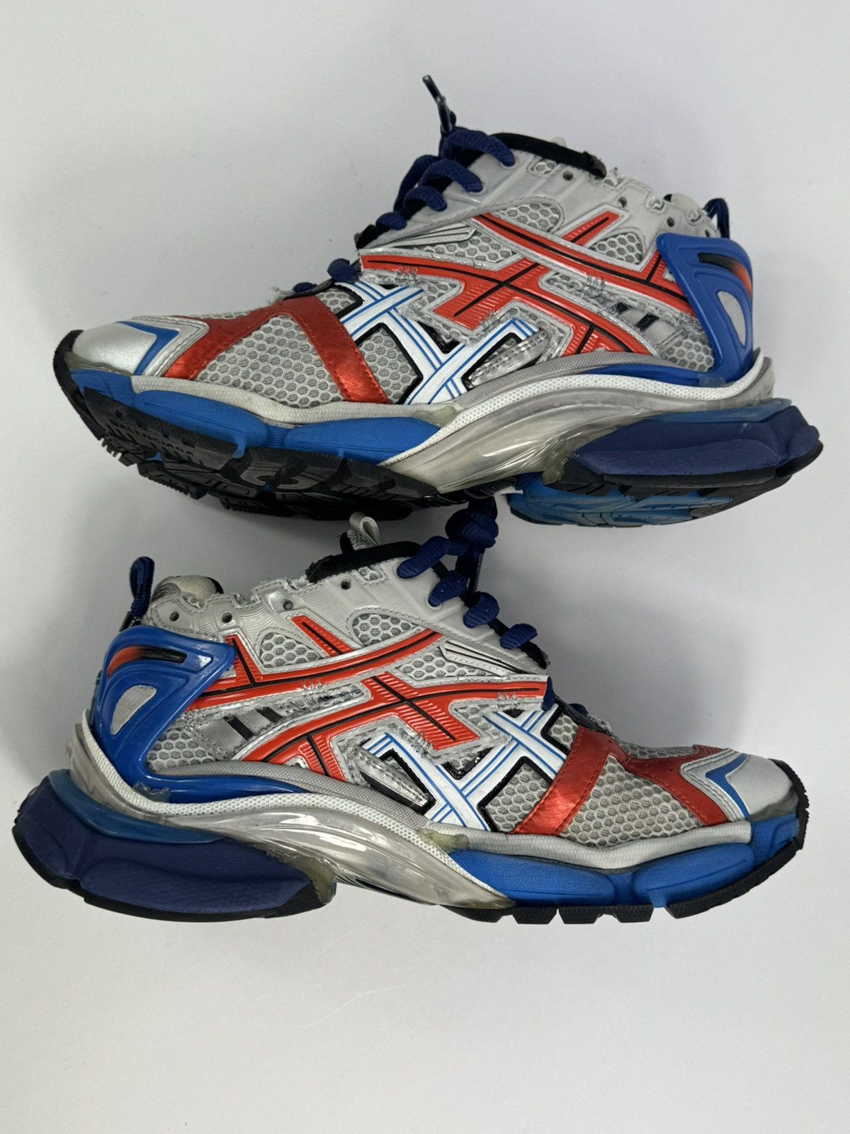 Balenciaga Runner Blue/Grey/Red Sneakers Size US 8 / EU 41 - 3 Thumbnail