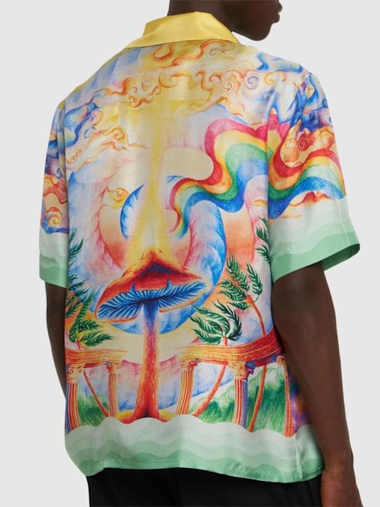 Casablanca o1lsvrm0425 Short Sleeve Silk Shirt in Multicolor Size US XL / EU 56 / 4 - 3 Thumbnail