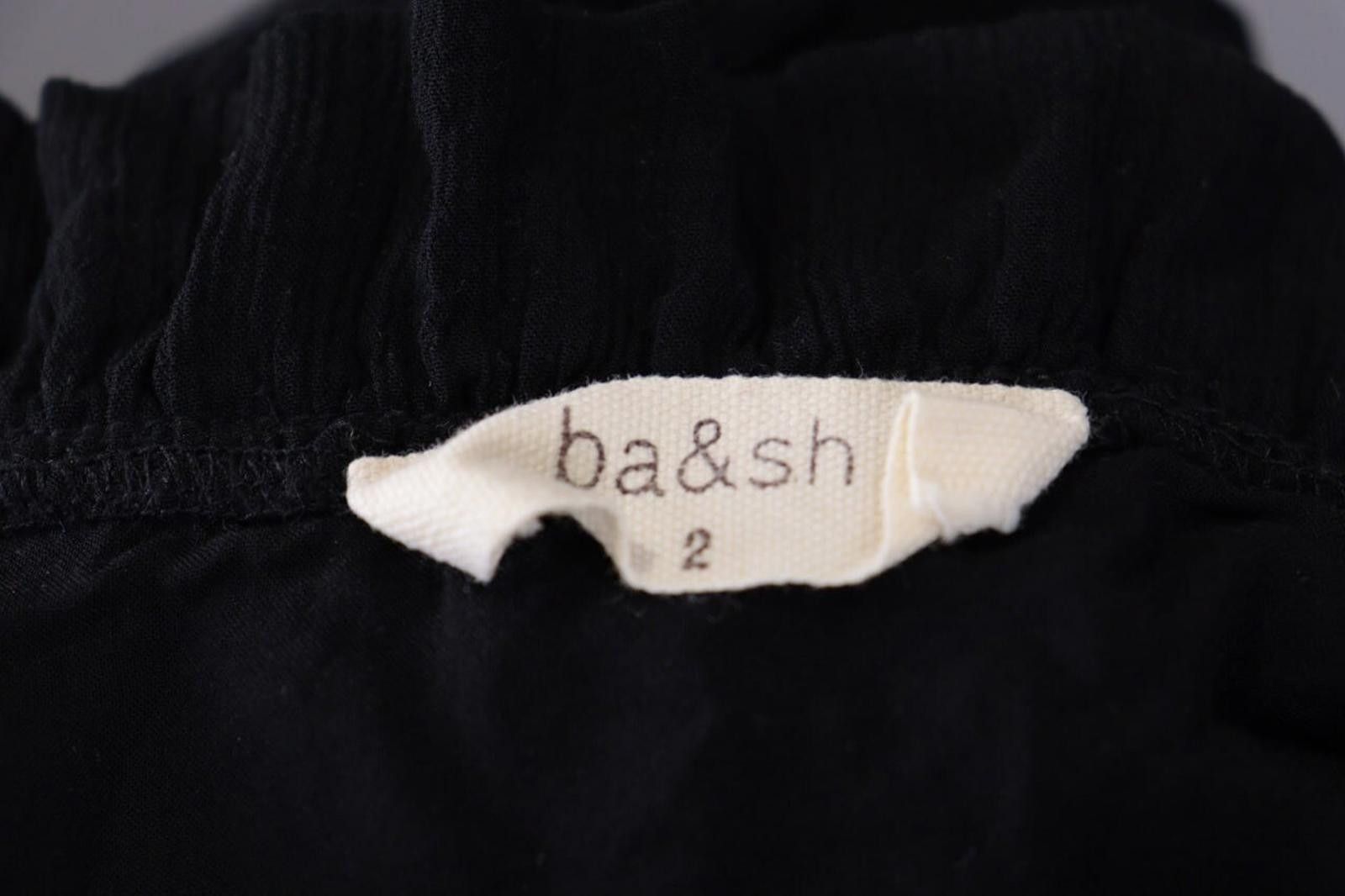 Wilkes Bashford BA&SH Black Vinil Noir Lagenlook Relaxed Midi Dress 2 / M Size M / US 6-8 / IT 42-44 - 12 Thumbnail