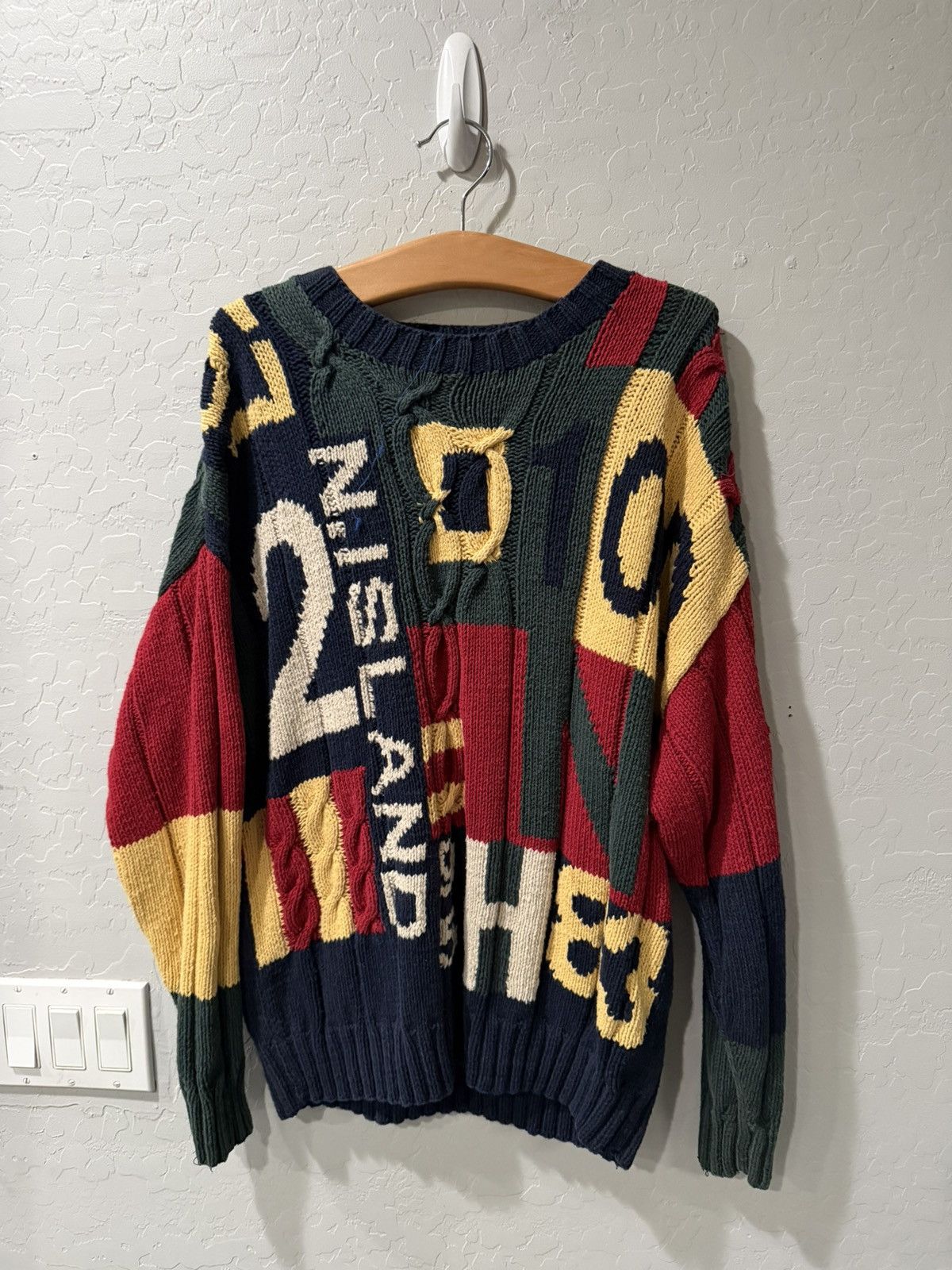 Nautica Vintage Nautica North Island Hand Knit Sweater Large Bin 1 Size US L / EU 52-54 / 3 - 1 Thumbnail
