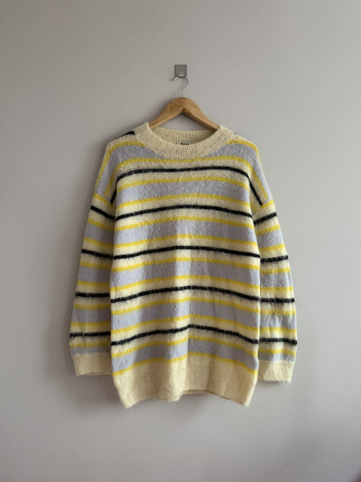 Acne Studios Acne Studios Alpaca Wool Striped Knit Sweater Size S / US 4 / IT 40 - 1 Thumbnail