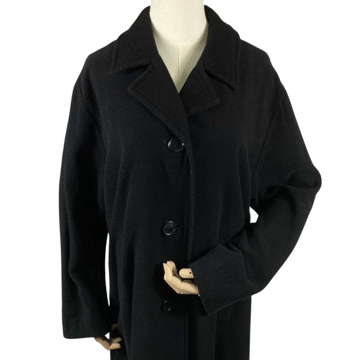Vintage × Y's × Yohji Yamamoto Vintage 80s Yohji Yamamoto Workshop Long Coat Jacket Size M / US 6-8 / IT 42-44 - 2 Thumbnail