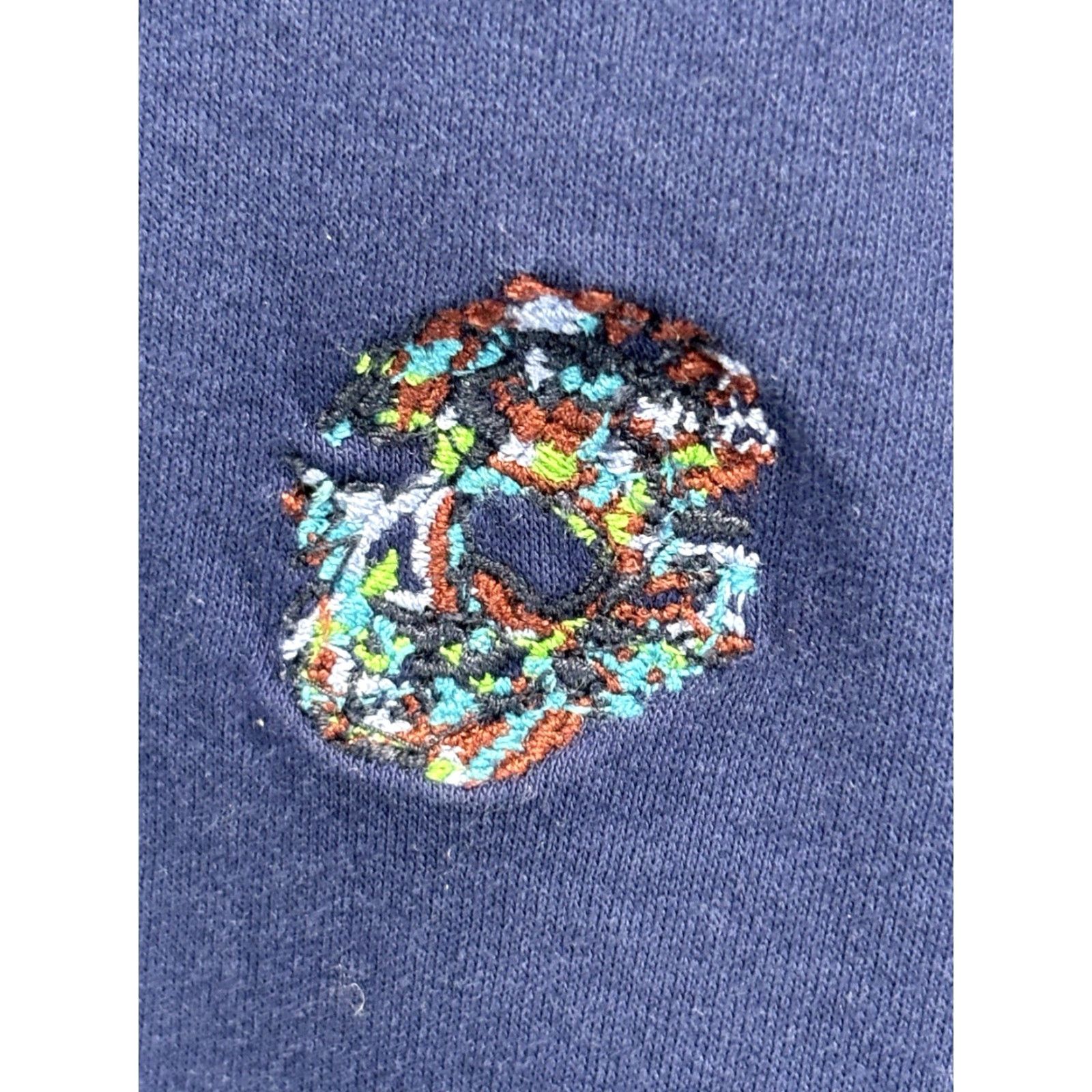 Robert Graham Robert Graham Polo Shirt Men XL Blue Embroidered Skull Rose Short Sleeve 100% Cotton Knit Mens Size US XL / EU 56 / 4 - 4 Thumbnail