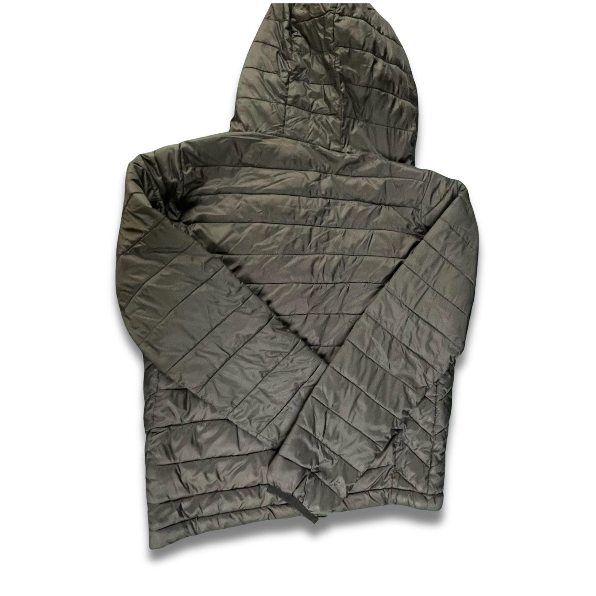 Pull & Bear Pull&Bear Black Quilted Puffer Jacket With Attached Hood - L Size L / US 10 / IT 46 - 3 Thumbnail