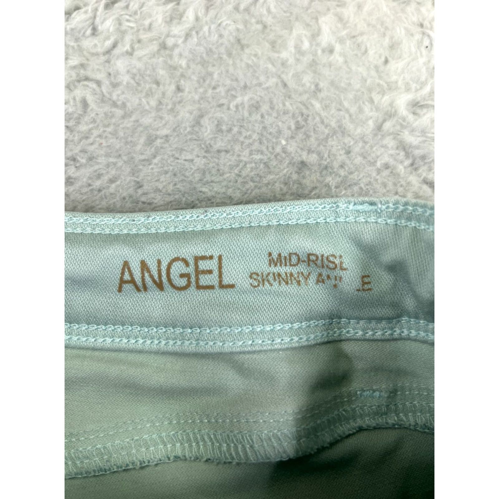DL1961 DL1961 Jeans Womens 25 Green Denim Regular Skinny 5-Pocket Logo Zipper Button Distressed City Vintage? Size 42" / US 20 - 7 Thumbnail