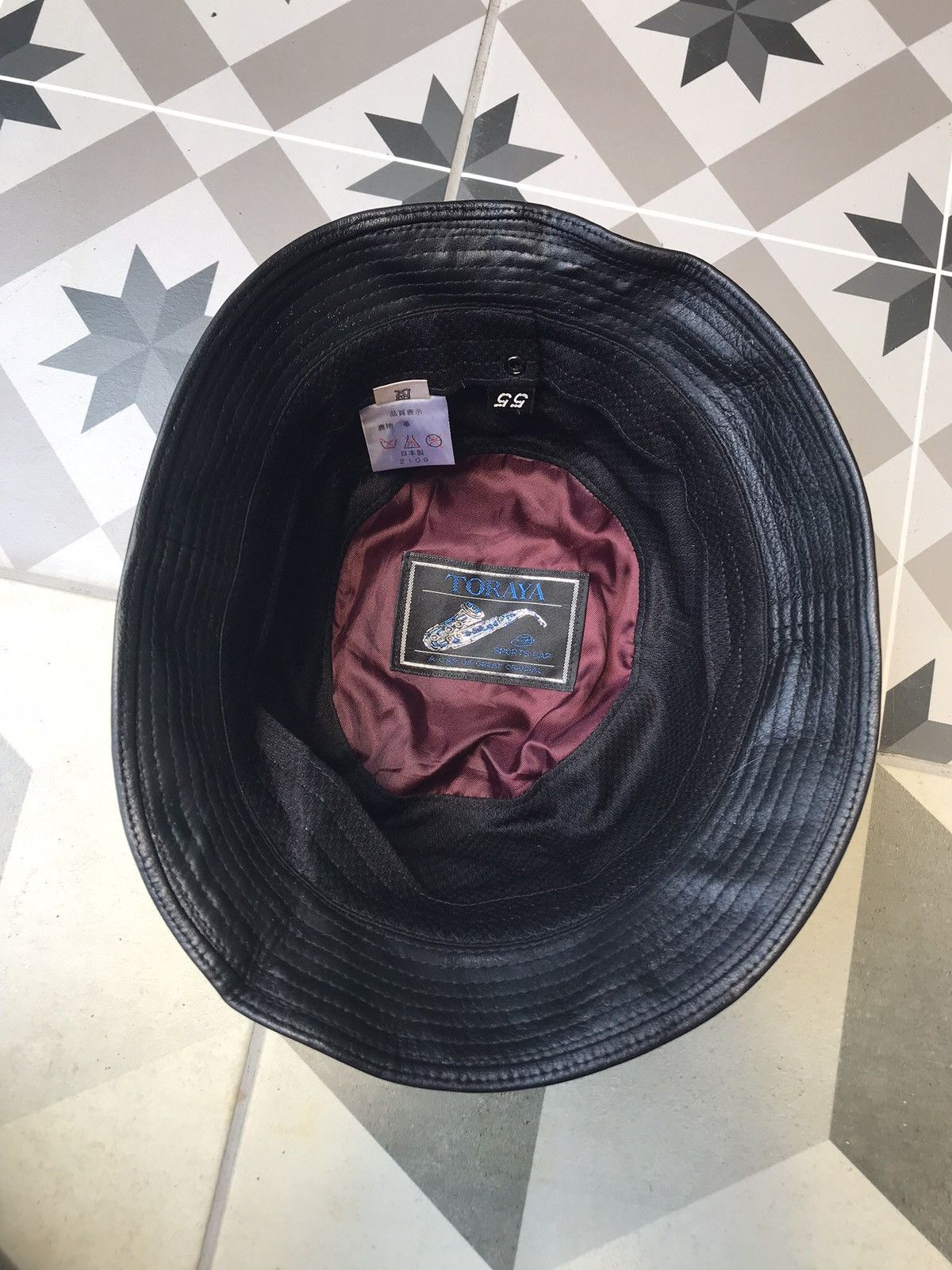 Japanese Brand × Vintage VINTAGE LEATHER BUCKET HAT BY MATSUI 🇯🇵 Size ONE SIZE - 8 Thumbnail