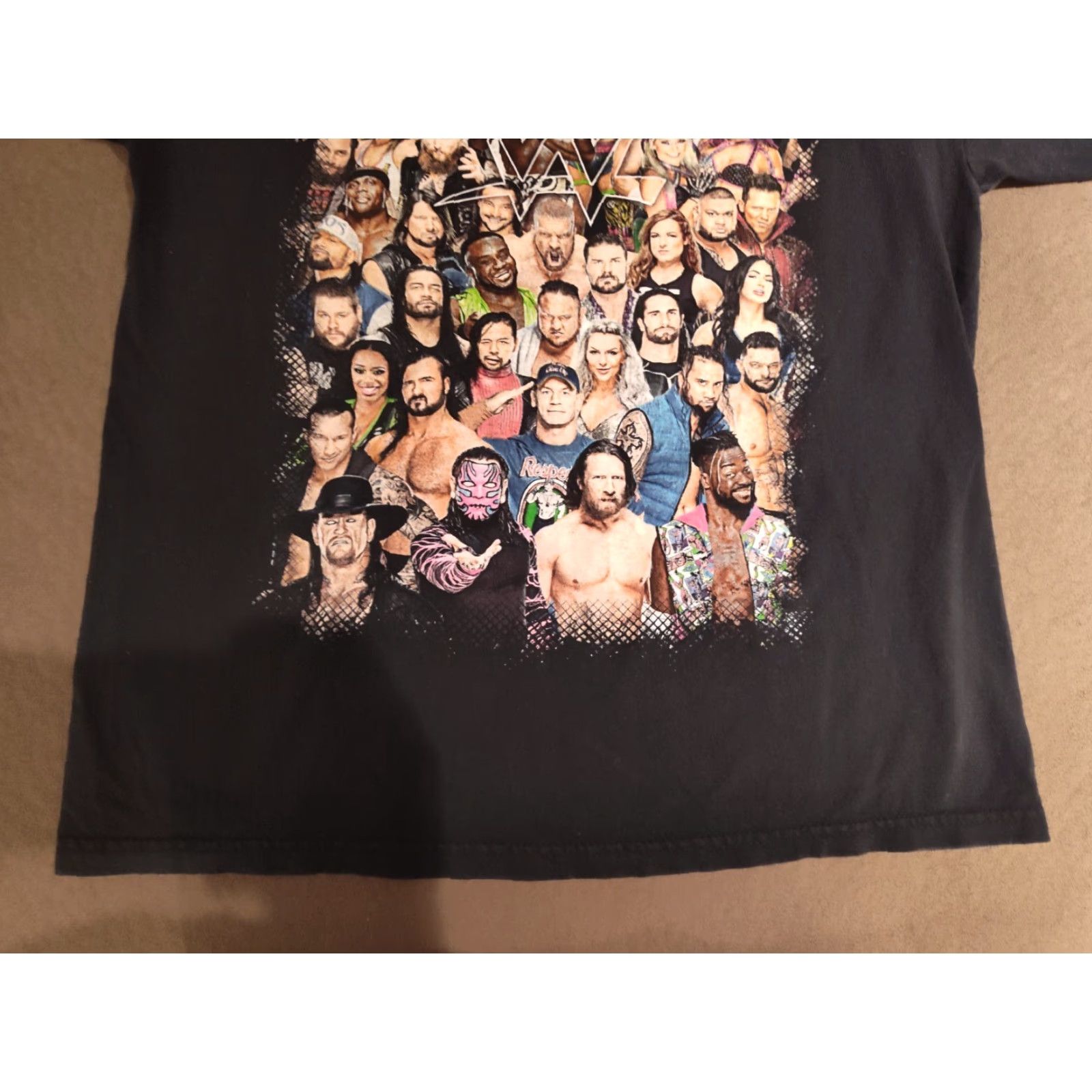 Vintage WWE Black T-Shirt Men’s Large Superstars Sports Crew Neck Short Sleeve Size US L / EU 52-54 / 3 - 2 Thumbnail