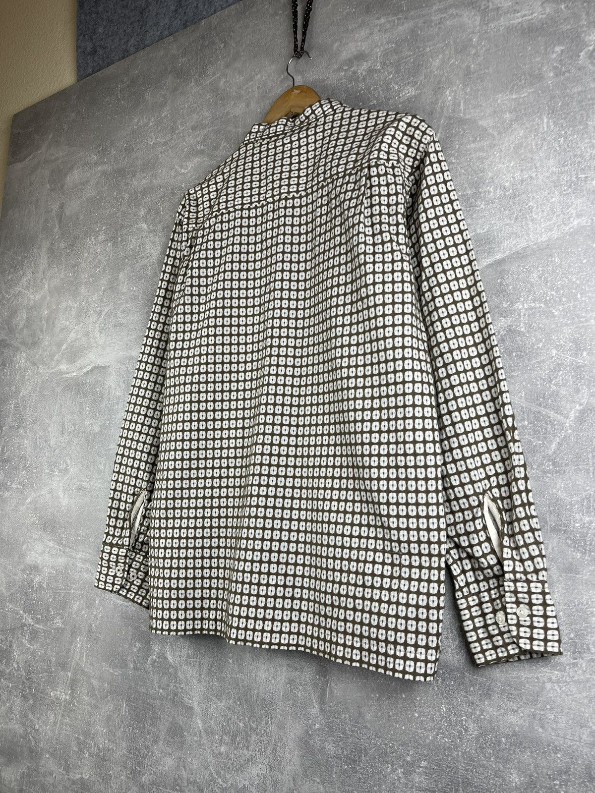 Universal Works Universal Works L/S Camp Shirt Brown Geometric Cotton Bangla Size US M / EU 48-50 / 2 - 7 Thumbnail