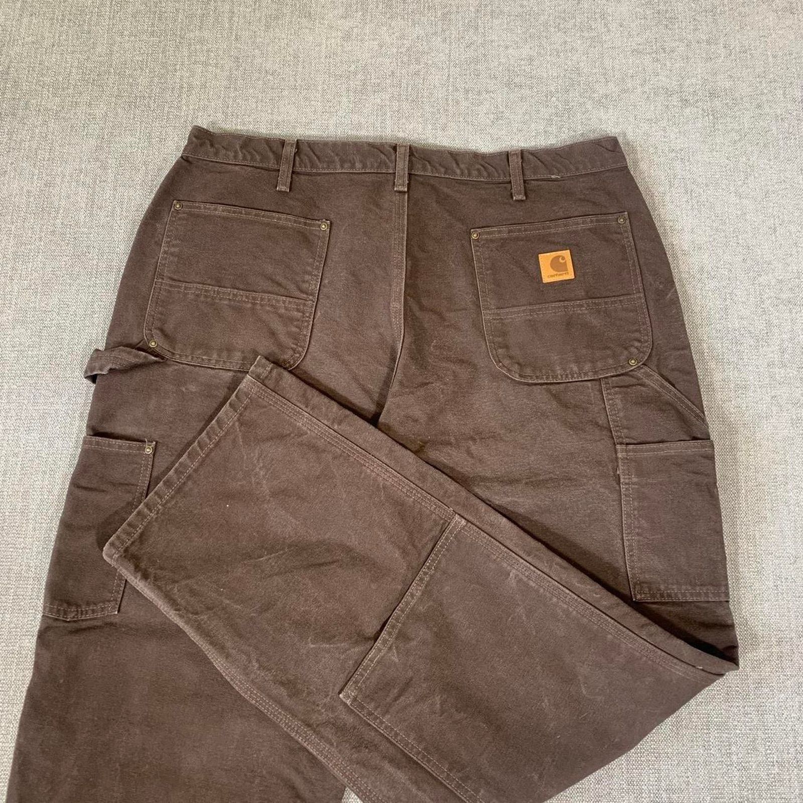 Carhartt Vintage Carhartt Brown Double Knee Carpenter Pants Size US 37 - 1 Thumbnail