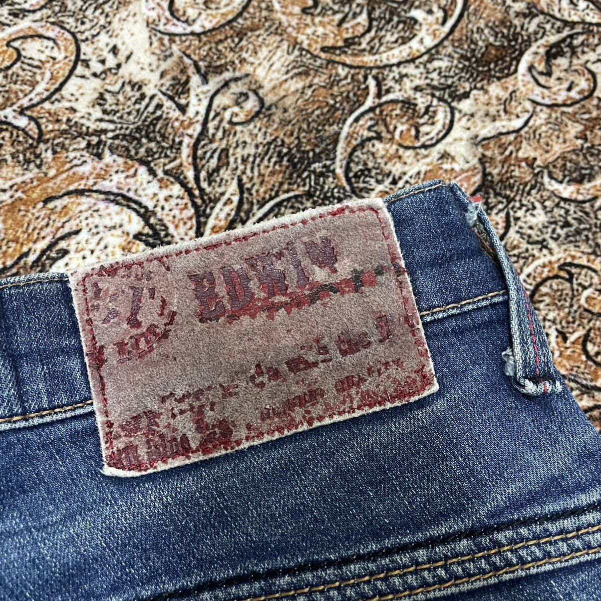 Edwin 🔥Vintage Edwin Blue Trip Stoned Washed Distress Denim Jeans Size US 32 / EU 48 - 11 Thumbnail