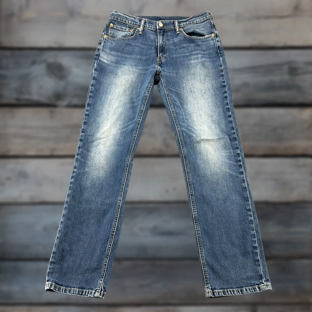 Levi's Levi's 541 Jeans Mens 32x32 Blue Athletic Fit Medium Wash Stretch Tapered Leg Denim 5-Pocket Size US 32 / EU 48 - 1 Thumbnail