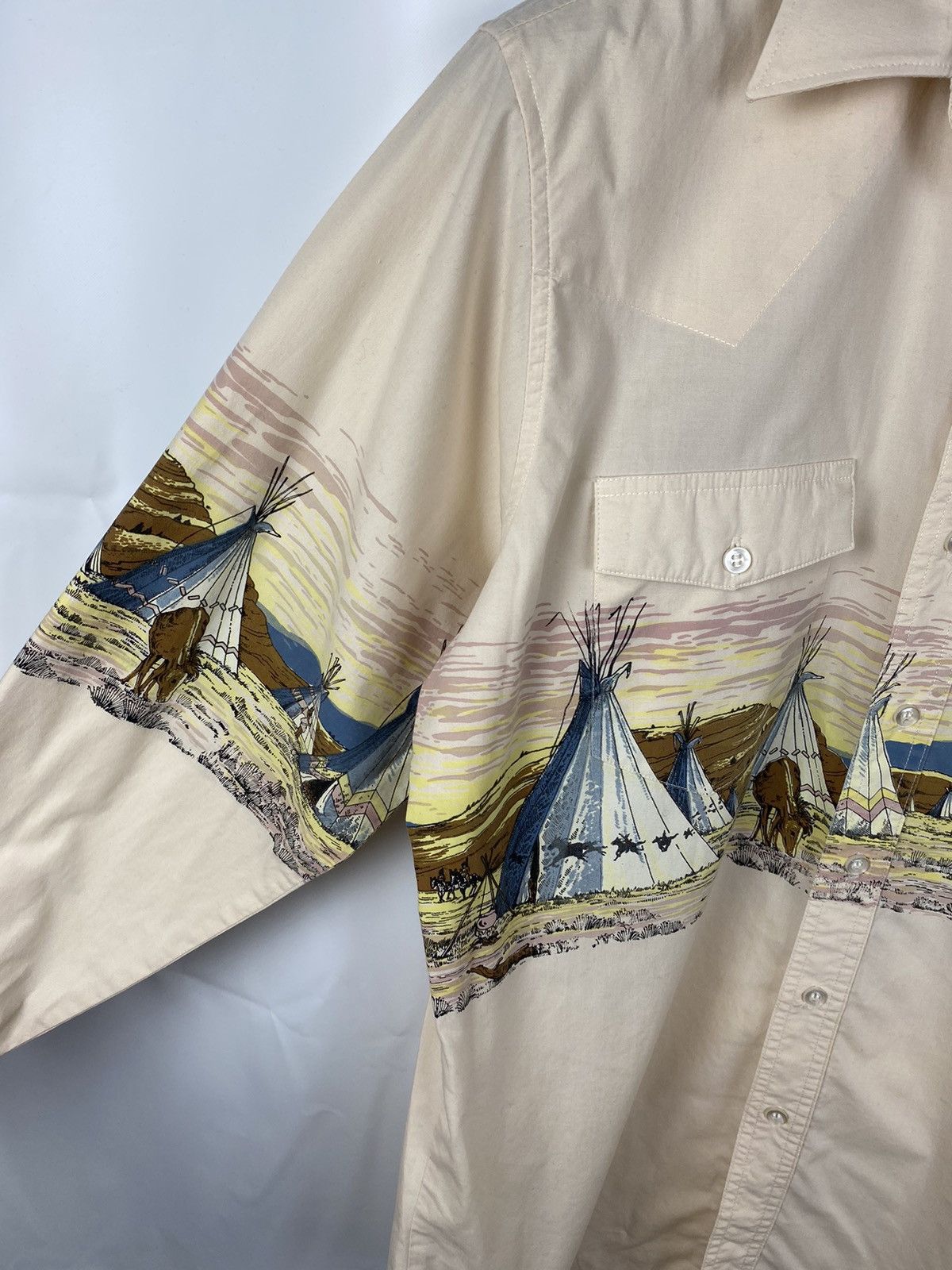 Designer Gun Bill Western Shirt Printed Button Up size M Size US M / EU 48-50 / 2 - 5 Thumbnail
