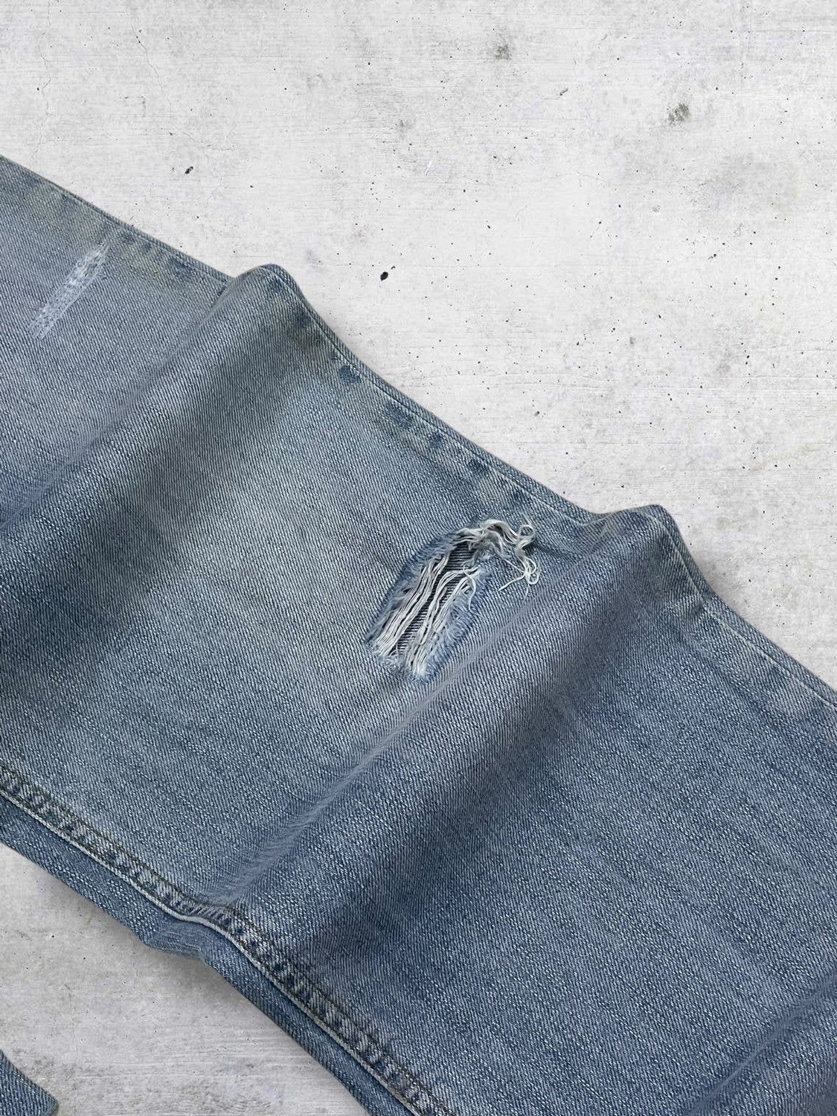 Dolce & Gabbana DOLCE & GABBANA 90S DESIGNER DISTRESSED BLUEWASHED DENIM Size US 36 / EU 52 - 8 Thumbnail