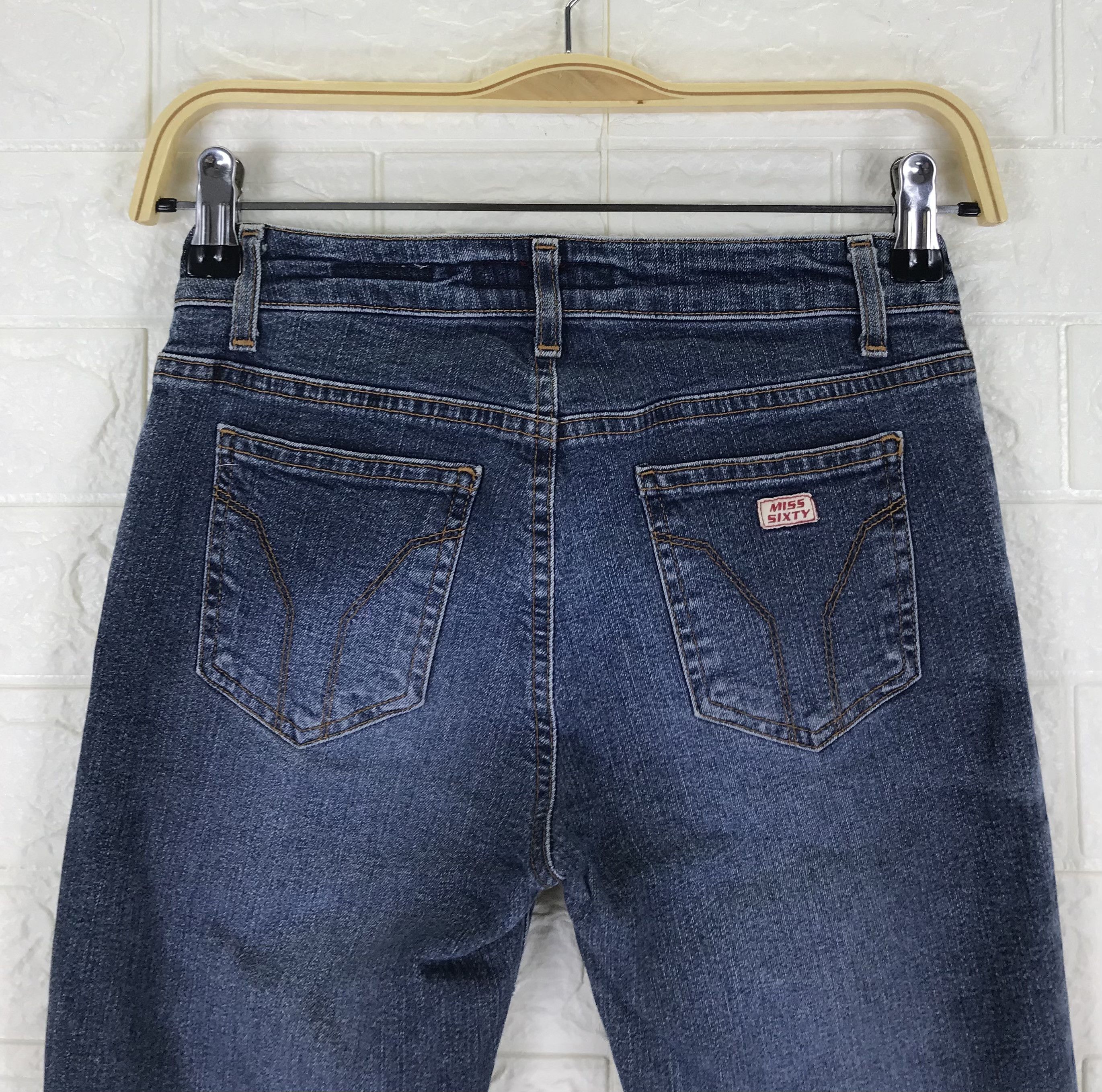 Miss Sixty Vintage Miss Sixty Blue Washed Flare Jeans Size 25" / US 0 / IT 36 - 6 Thumbnail