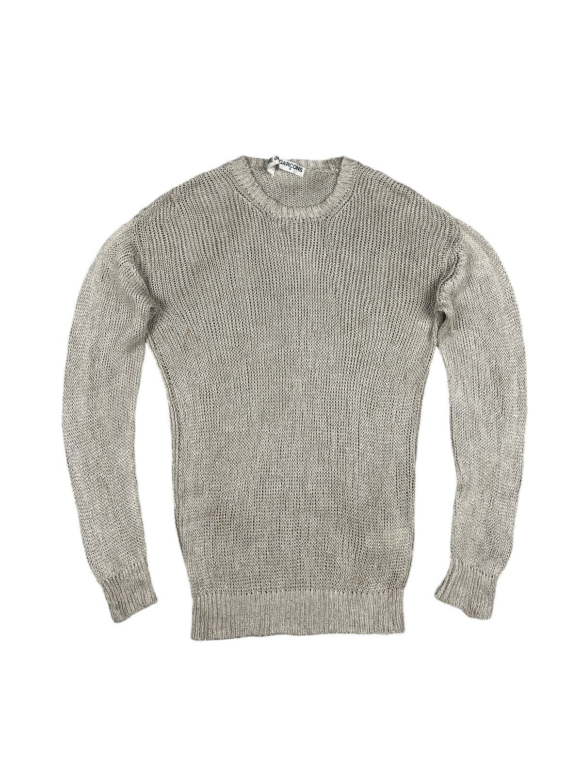 Comme des Garcons 1990 Comme Des Garçons Silk/ Linen Mesh Knit Sweater Size US M / EU 48-50 / 2 - 2 Thumbnail