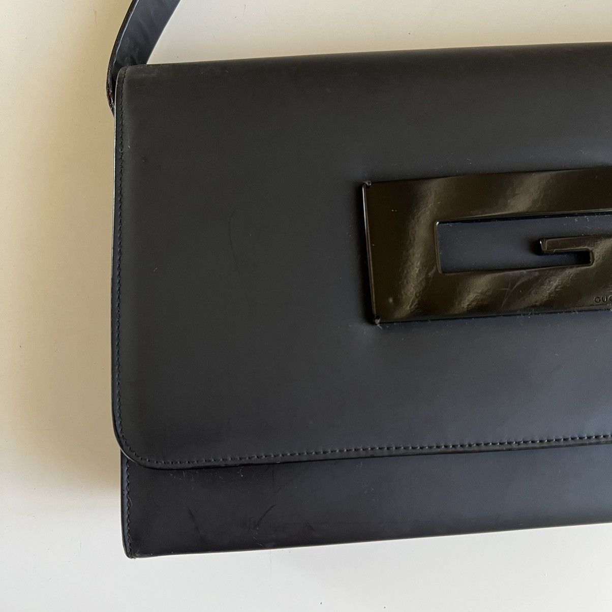 Gucci Gucci Vintage enamel shoulder black bag Size ONE SIZE - 4 Thumbnail