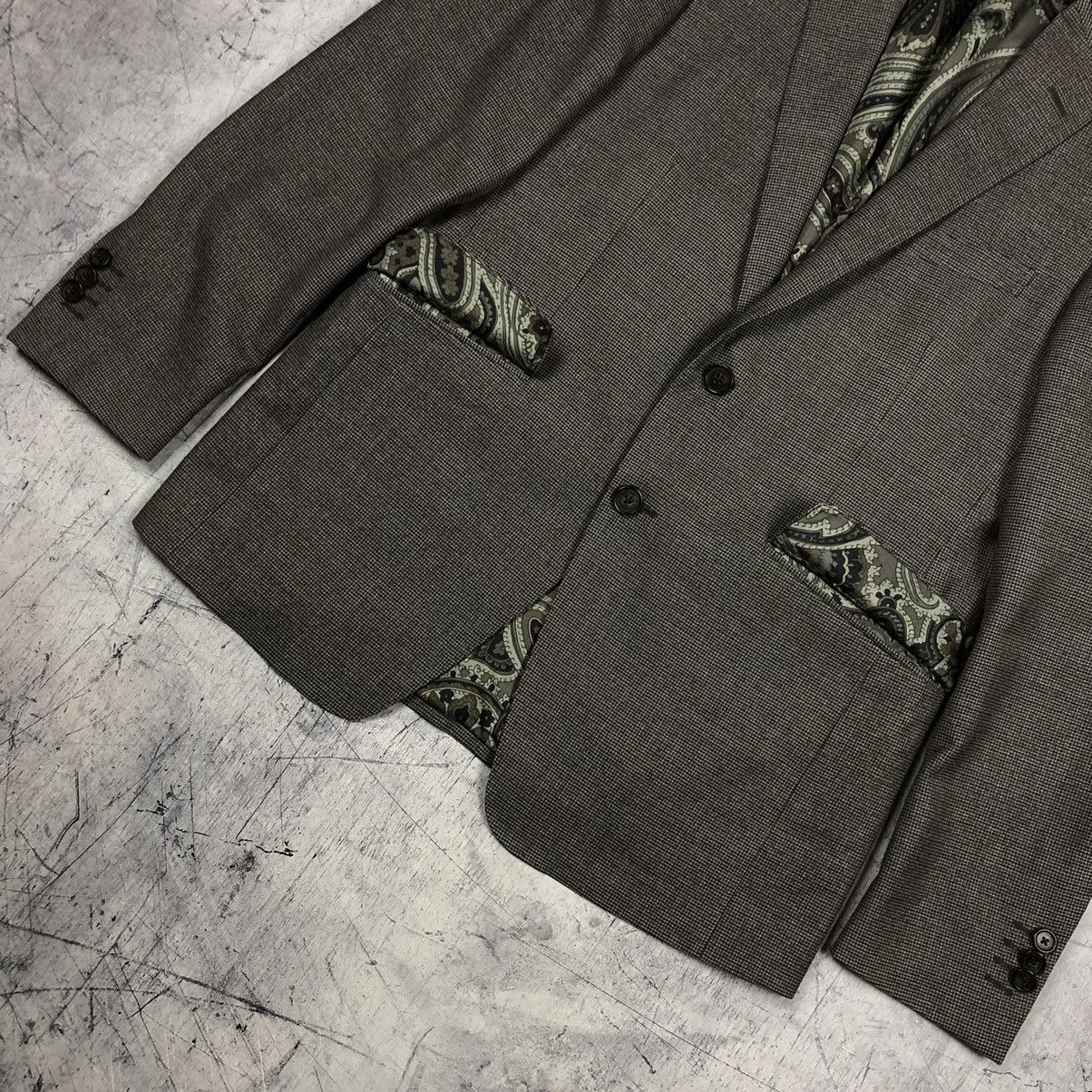 Etro Vintage Etro Milano Italy Desig Wool Blazer Jacket suit y2k Size 50R - 9 Thumbnail