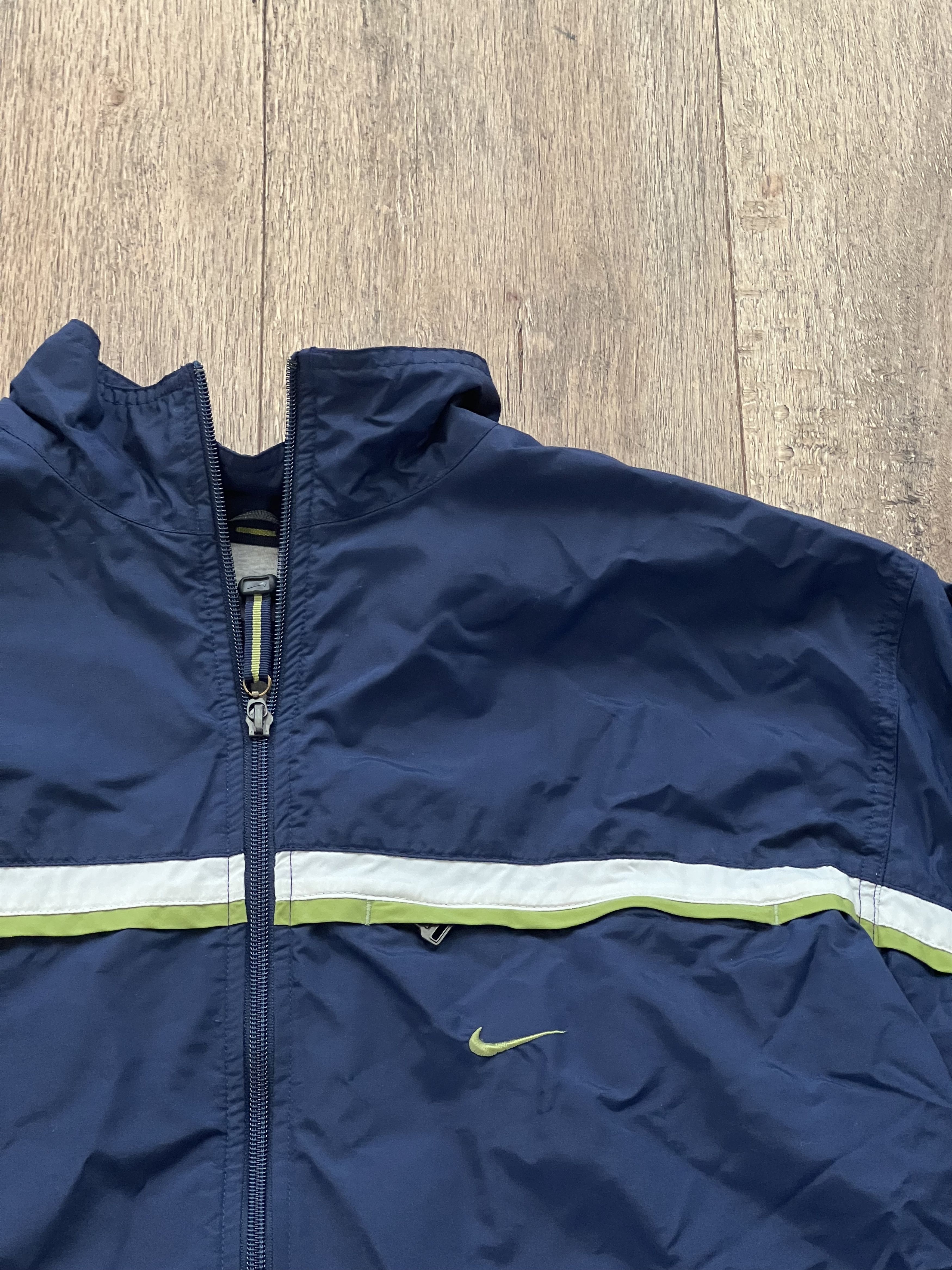 Nike × Vintage Nike Y2K Navy Jacket Full-Zip Size US M / EU 48-50 / 2 - 2 Thumbnail
