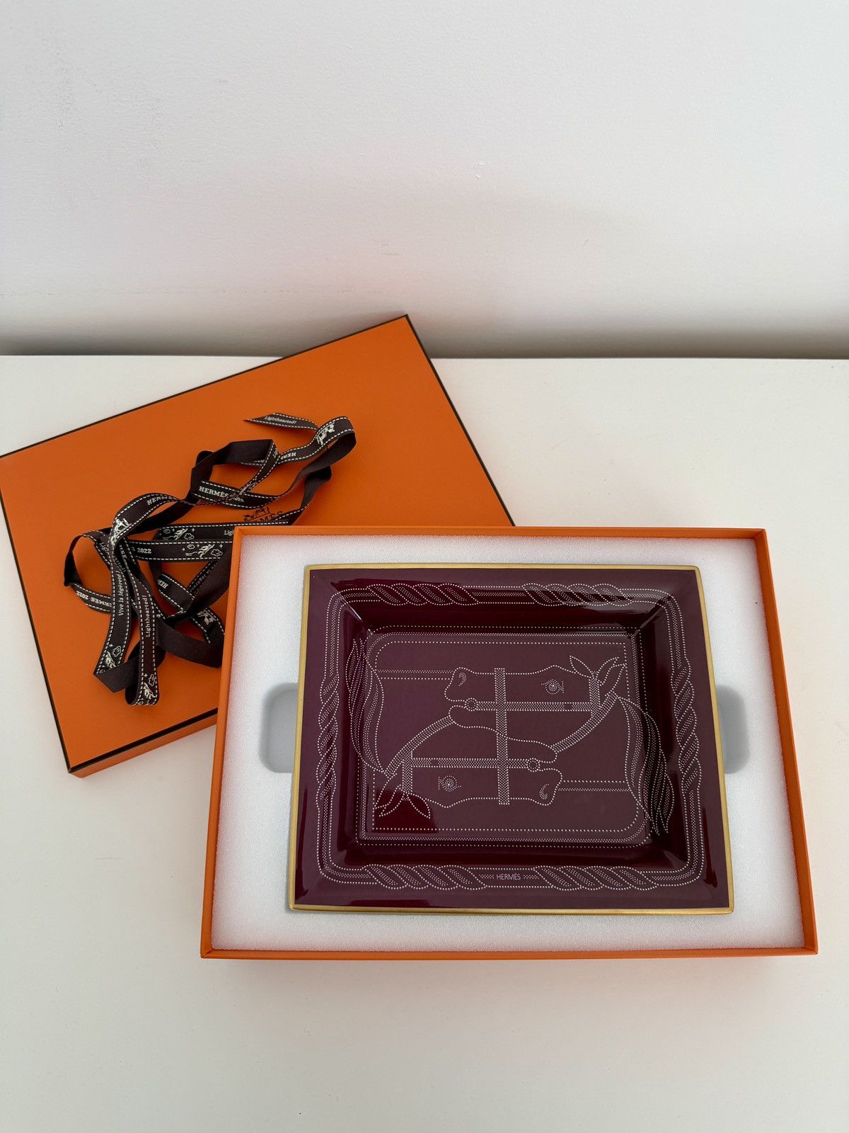Hermes HERMES Quadrige change tray home decorative object piece Size ONE SIZE - 3 Thumbnail