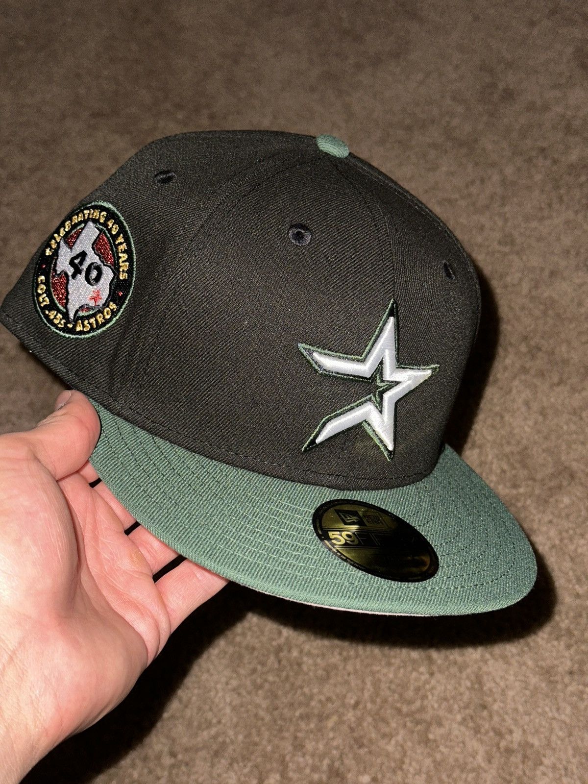 New Era HAT CLUB Houston Astros Pinky 40th Anniv. Patch Size 7 3/8 Size ONE SIZE - 1 Thumbnail
